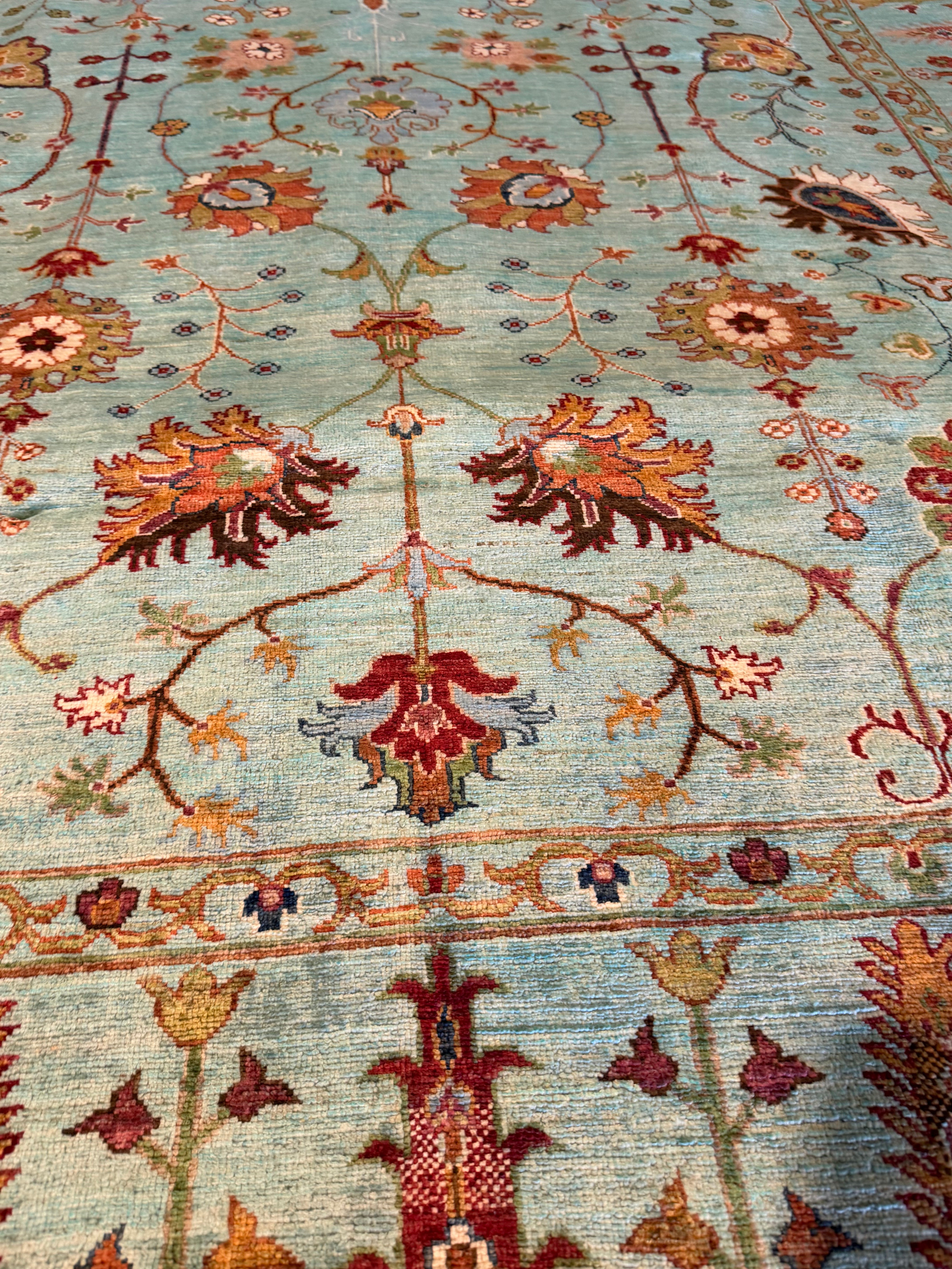 Lesa Milan 2.9x9.7 Blue Afghani Sultani Rug