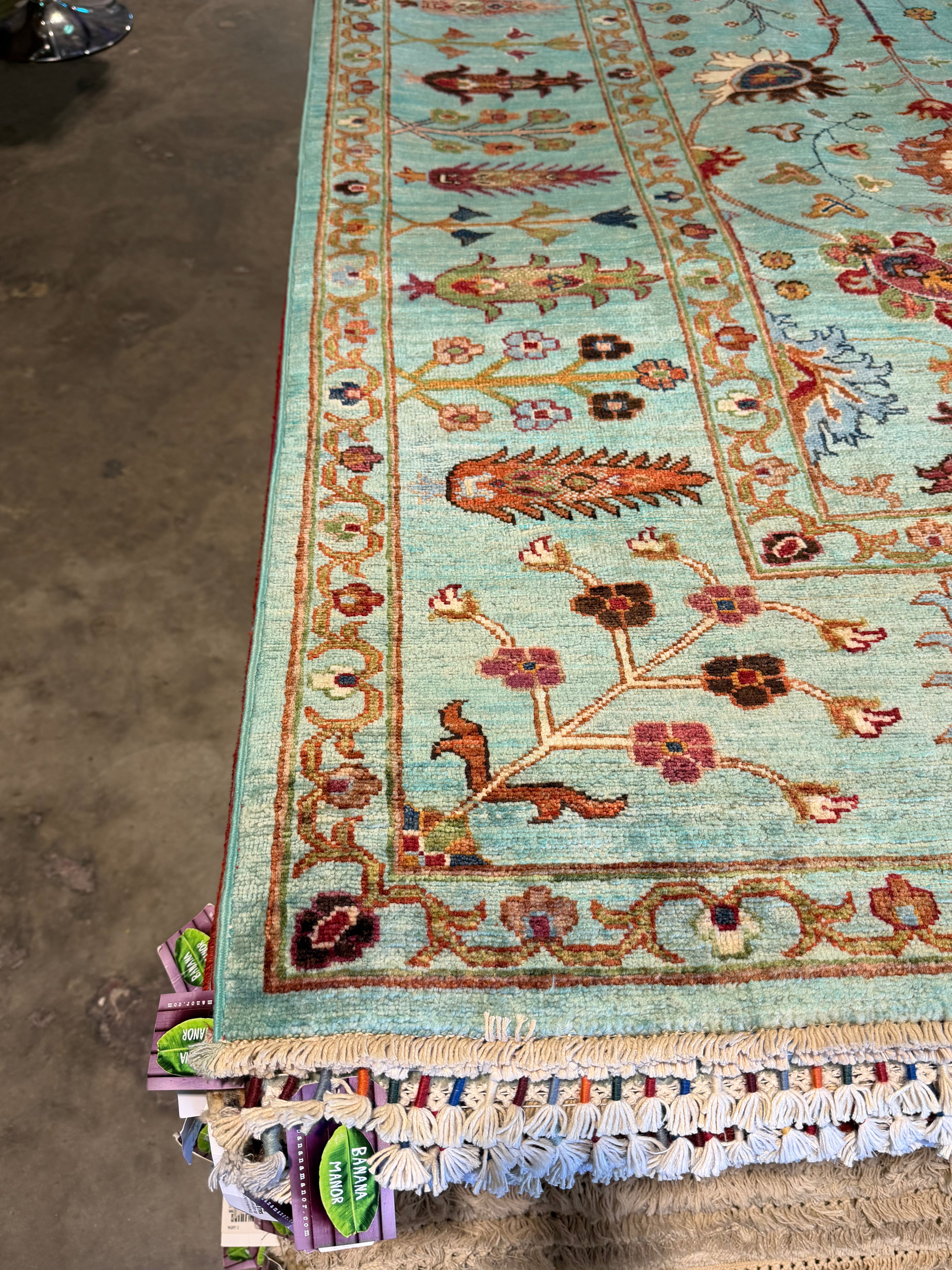 Lesa Milan 2.9x9.7 Blue Afghani Sultani Rug