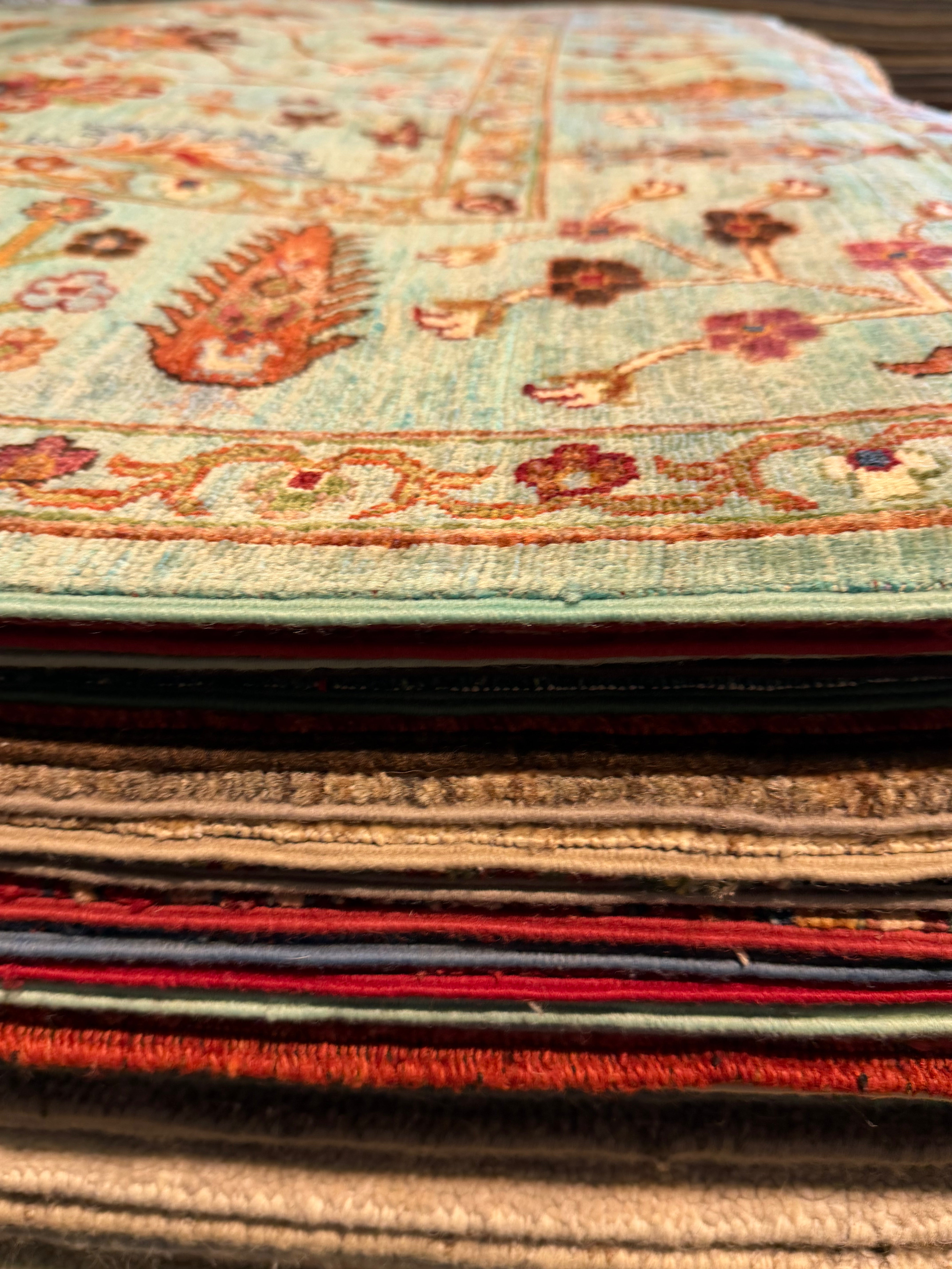 Lesa Milan 2.9x9.7 Blue Afghani Sultani Rug