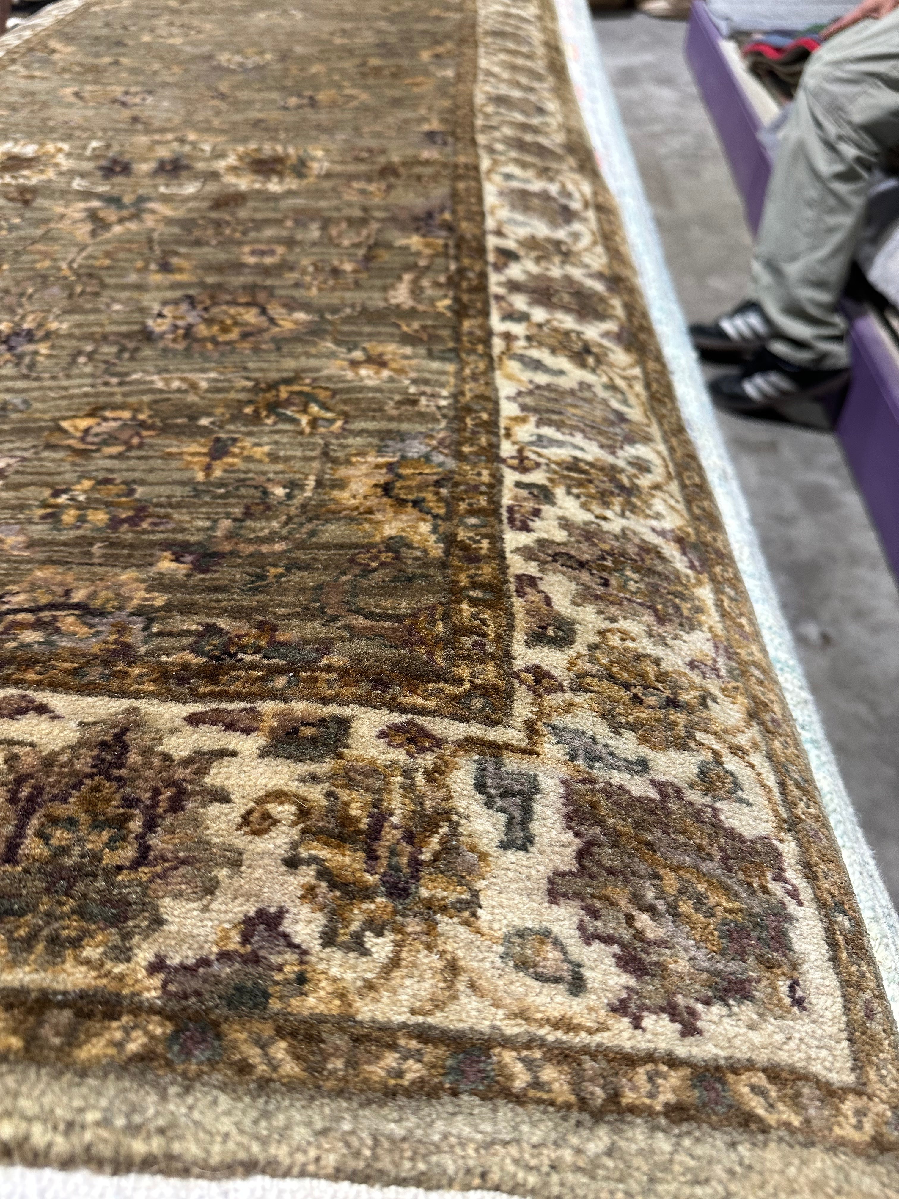 Eddie Irions 2.5x10.2 Green Jaipur Rug - CLEARANCE 30% off