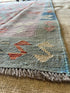 Chuck Bass 4.10x6.9 Hand-Woven Durrie Multi-Colored Afghani Kilim