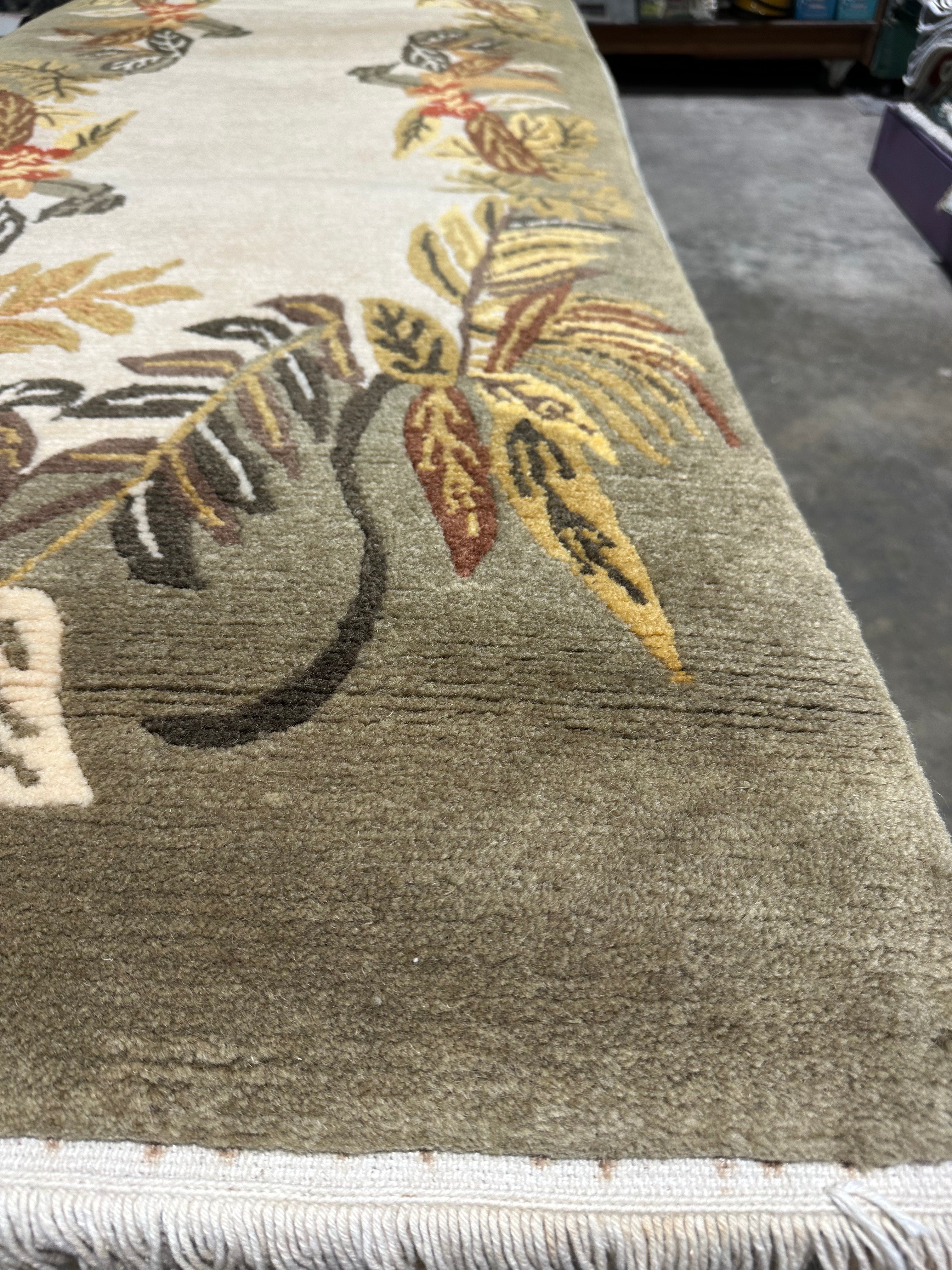 Hunter Price 2.6x8 Green Nepalese Runner - CLEARANCE 30% off