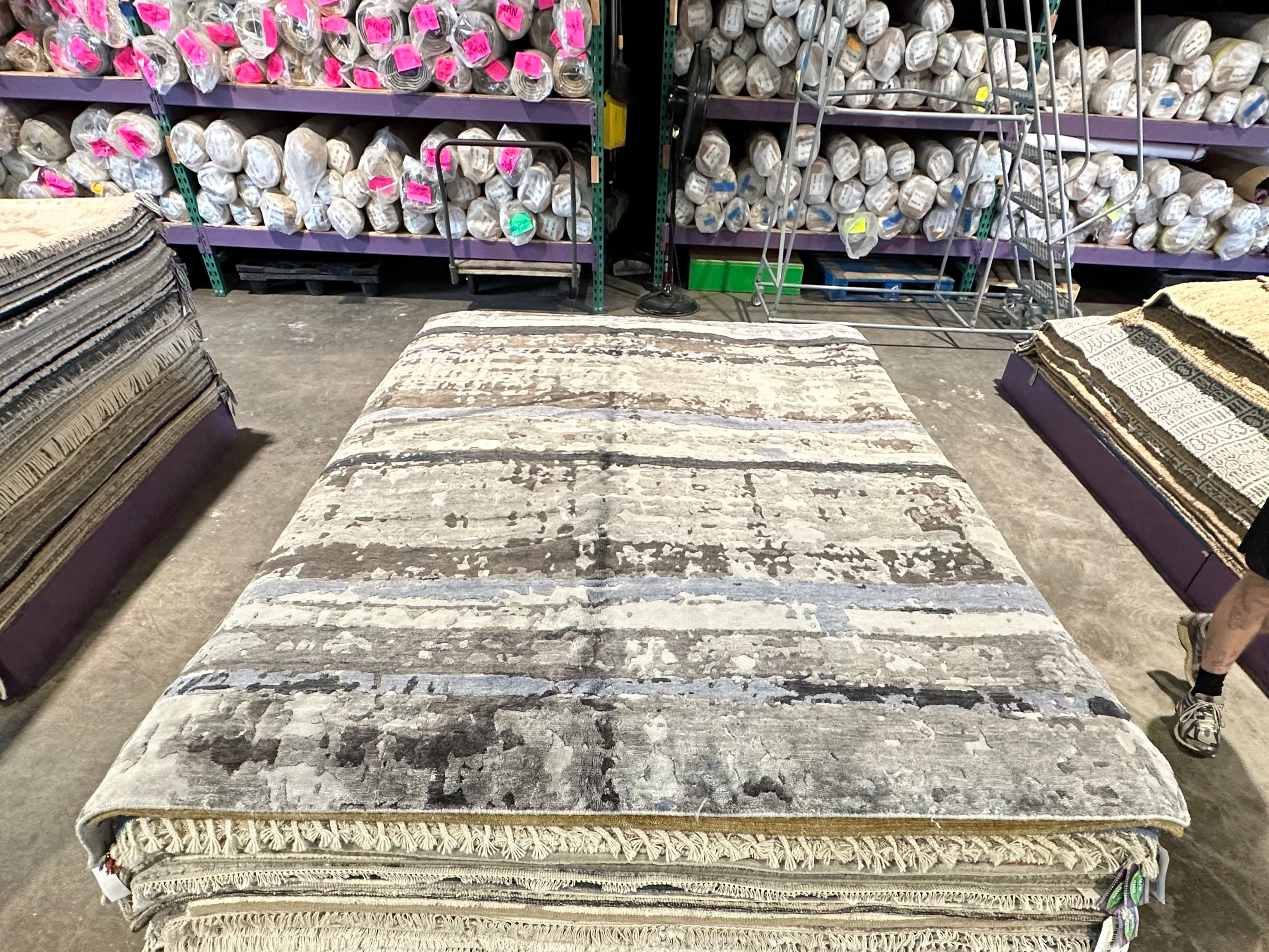 Jack Gilchrist 6.6x8.3 Blue Noor Rug - CLEARANCE 30% off