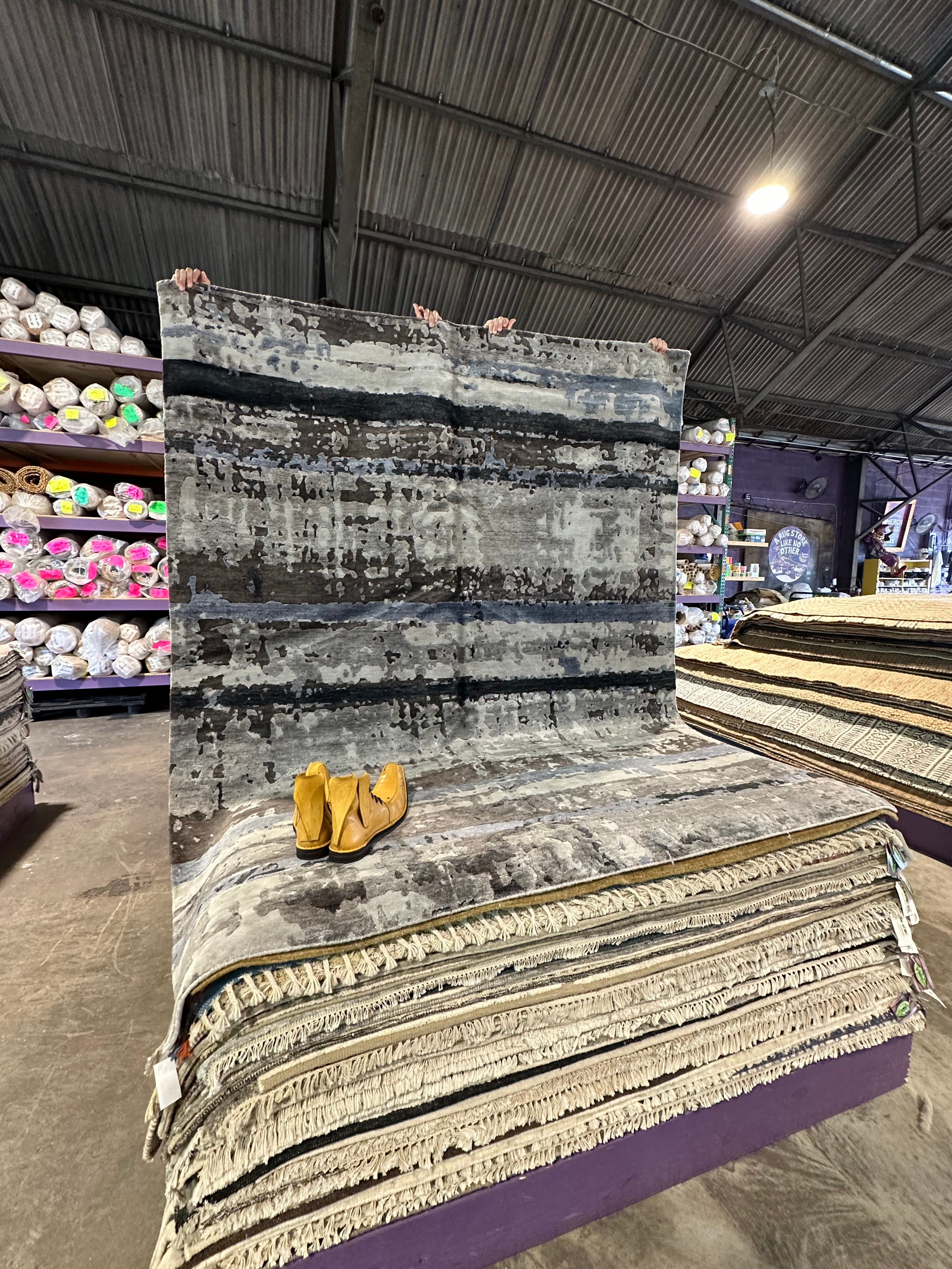 Jack Gilchrist 6.6x8.3 Blue Noor Rug - CLEARANCE 30% off