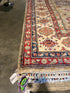 Anna Mezentseva 6.7x9.5 Silver/Grey Afghani Kazak Rug