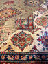 Anna Mezentseva 6.7x9.5 Silver/Grey Afghani Kazak Rug