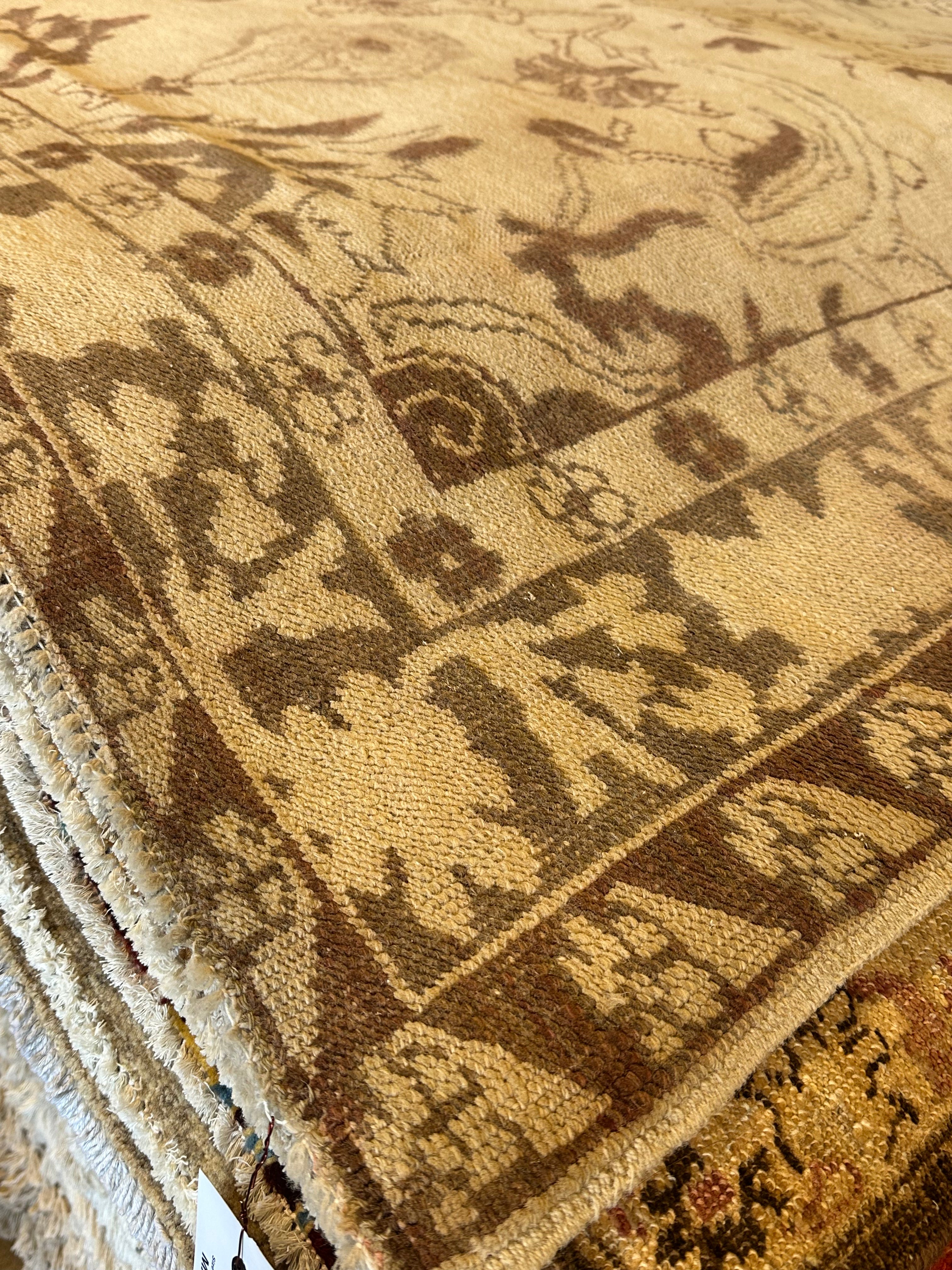 Jennifer Kinnear 7.10x9.3 Hand-Knotted Afghani Oushak