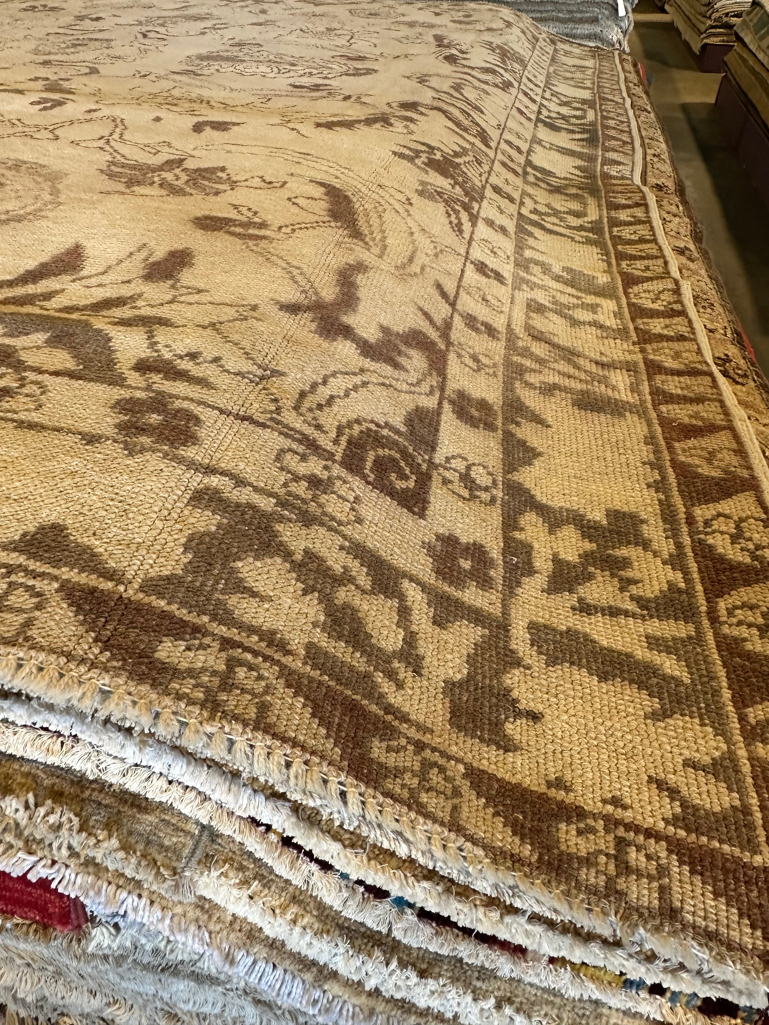 Jennifer Kinnear 7.10x9.3 Hand-Knotted Afghani Oushak