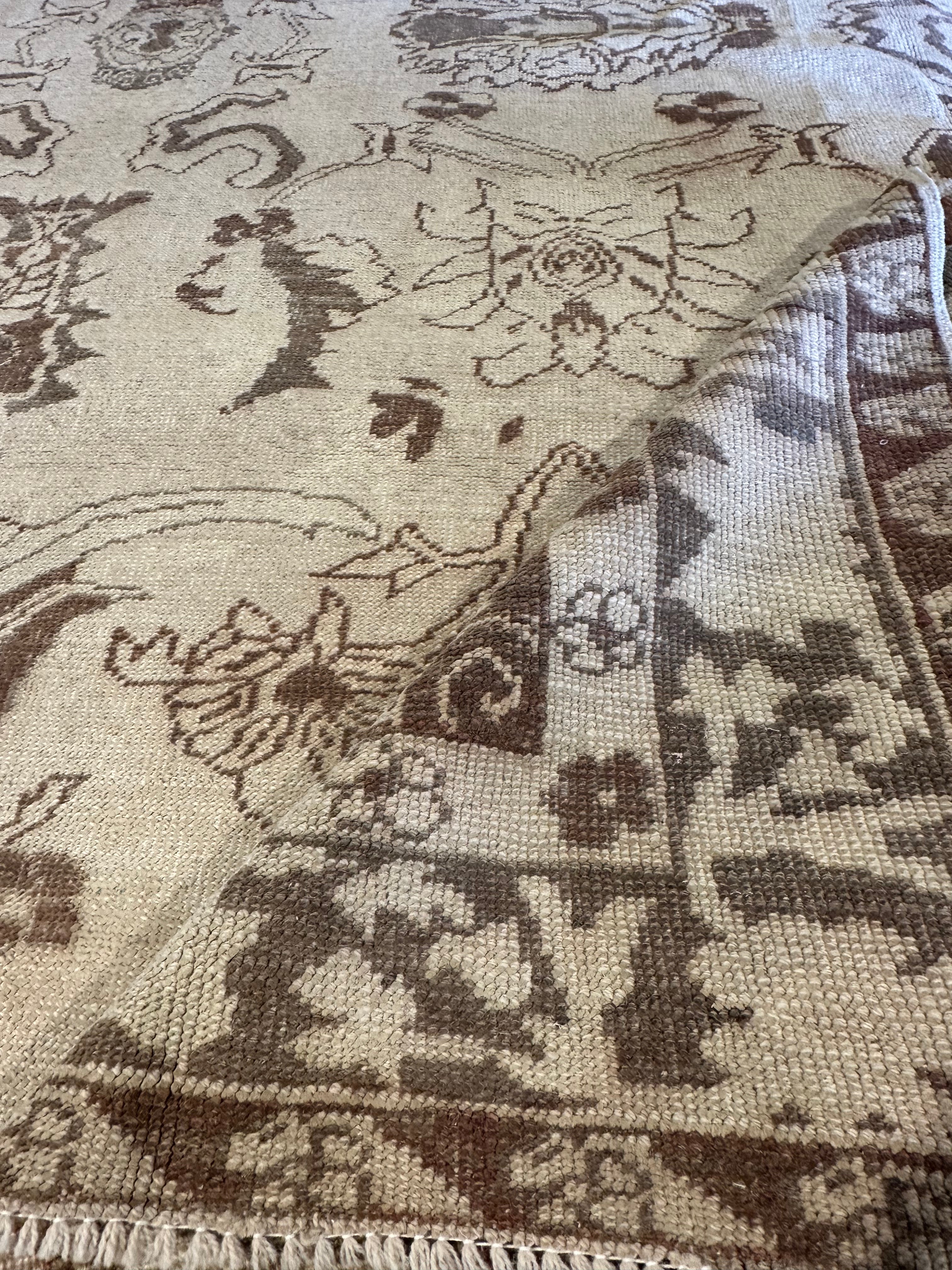 Jennifer Kinnear 7.10x9.3 Hand-Knotted Afghani Oushak