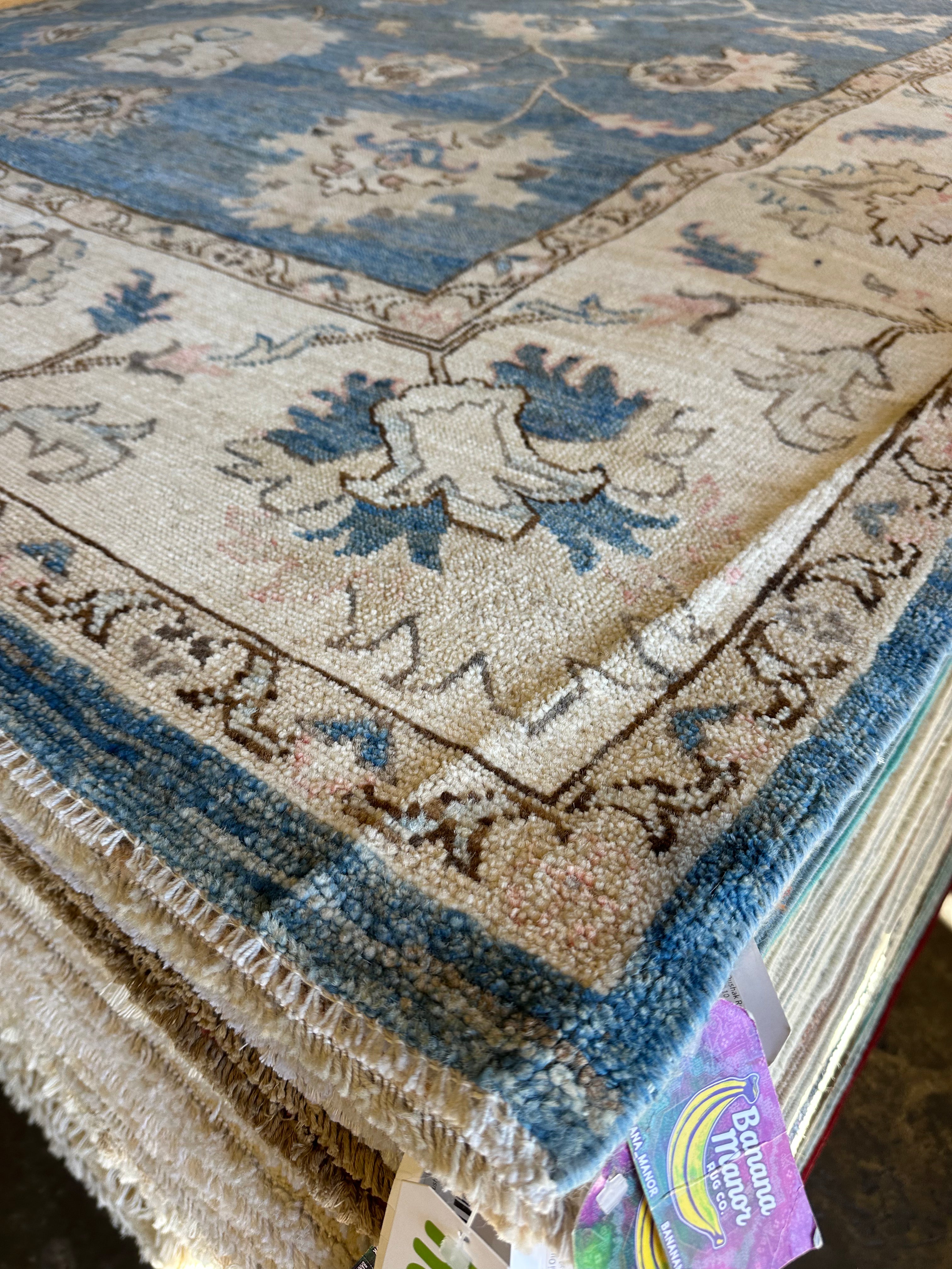 Lucy Shaw 9.7x13.2 Hand-Knotted Afghani Oushak
