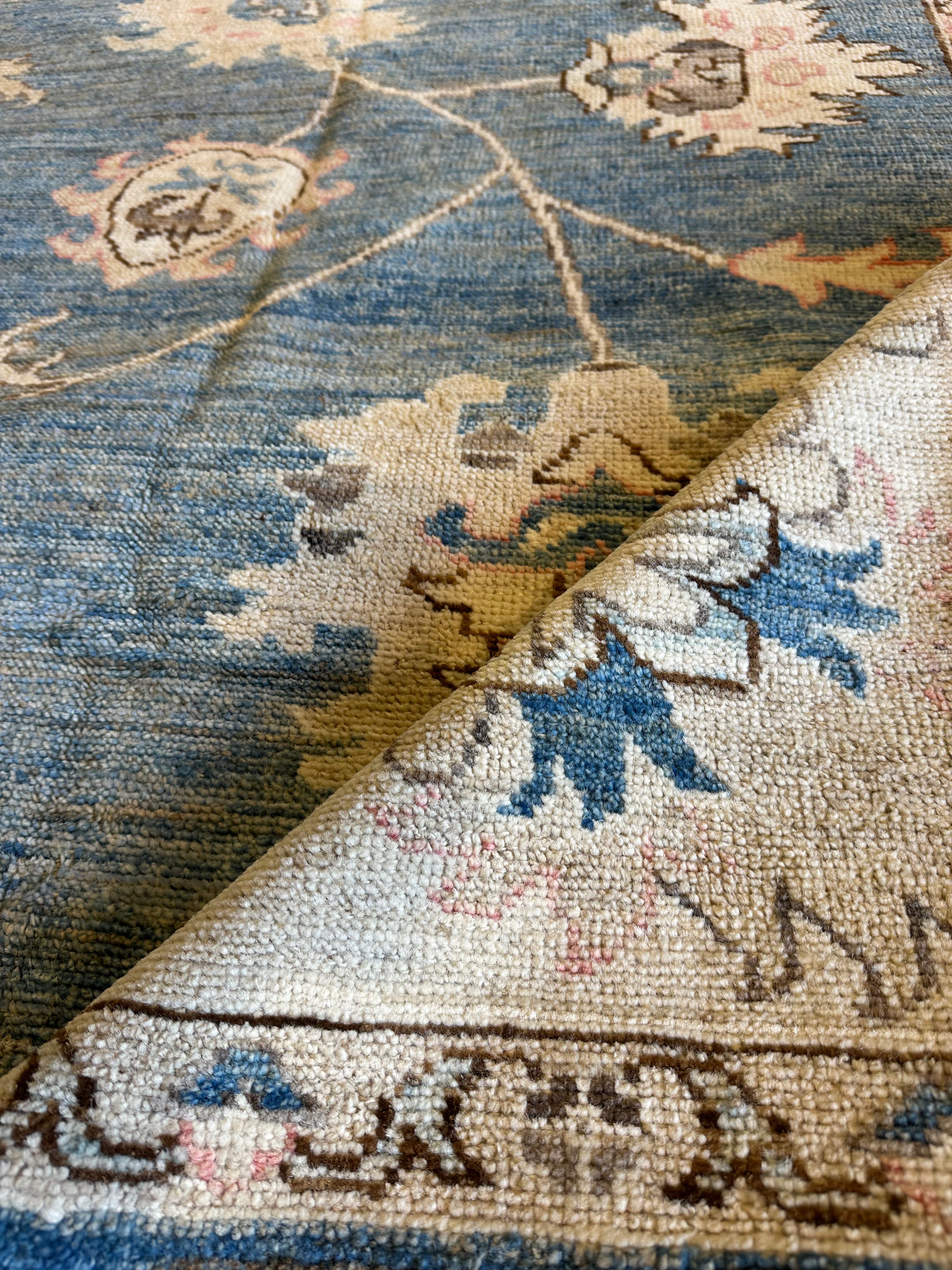 Lucy Shaw 9.7x13.2 Hand-Knotted Afghani Oushak