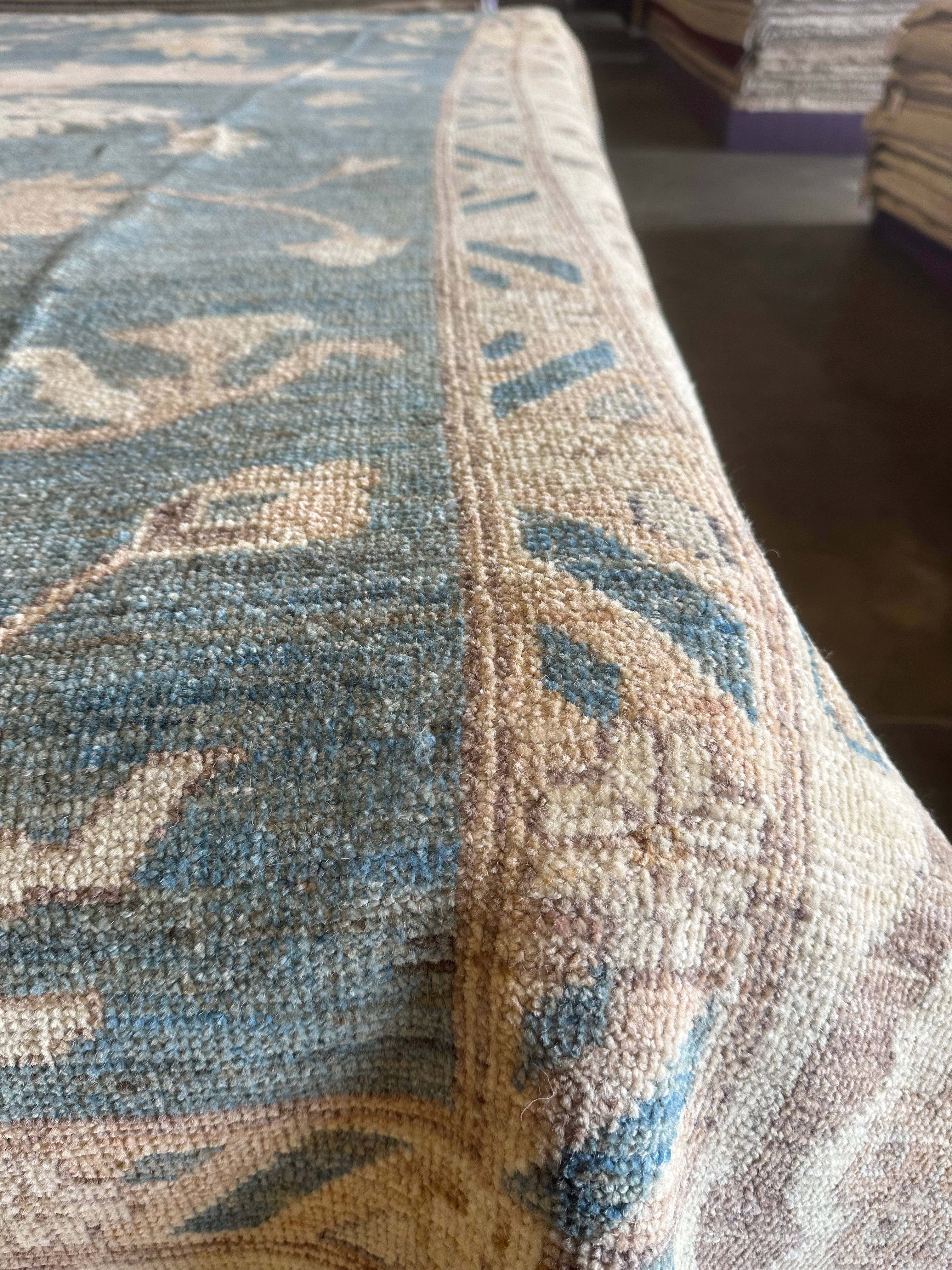 Lucia Rongo 12x15 Hand-Knotted Afghani Oushak