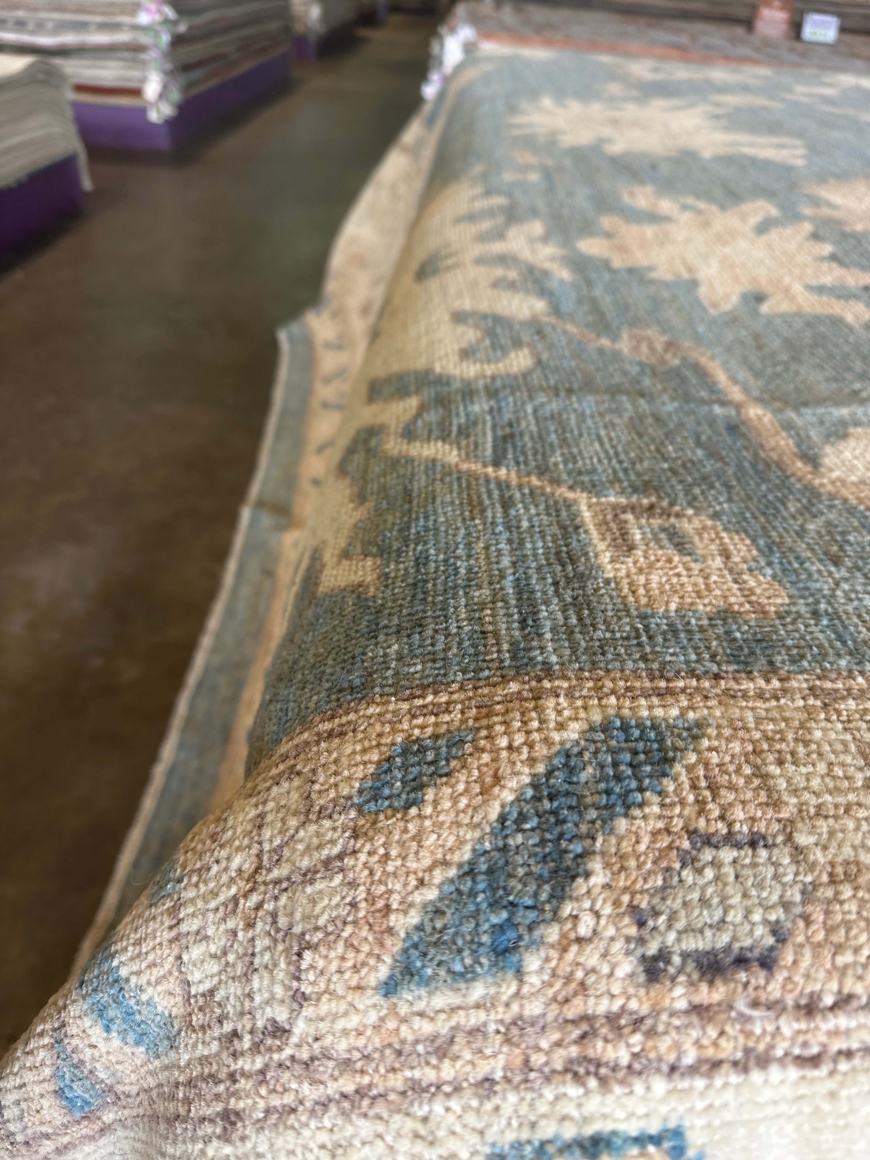 Lucia Rongo 12x15 Hand-Knotted Afghani Oushak