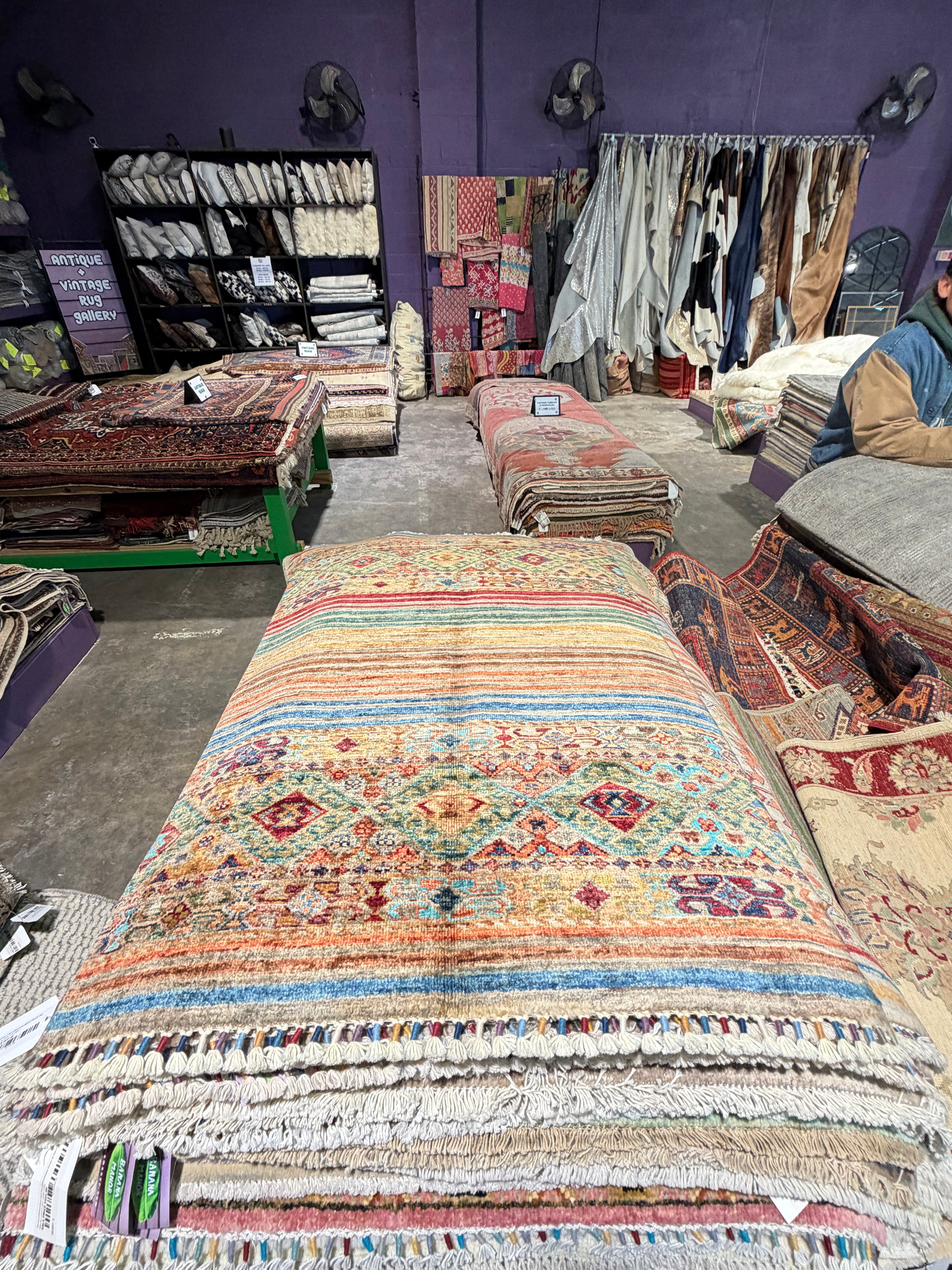 Astrid Rotenberry 2.9x3.11 Silver/Grey Afghani Khorjin Rug