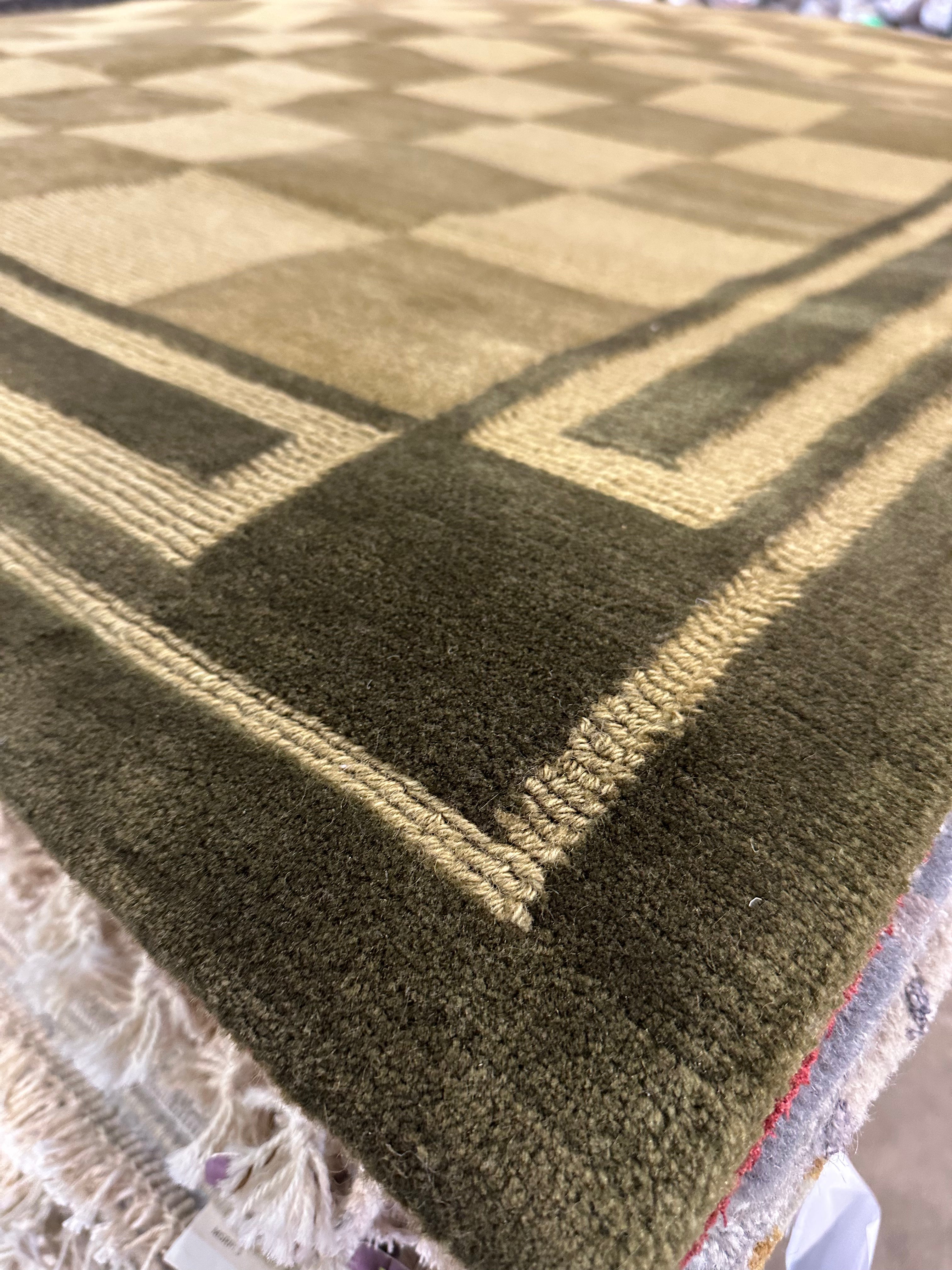 Saint Ravenal 6.3x9.1 Green Nepalese Rug - CLEARANCE 30% off