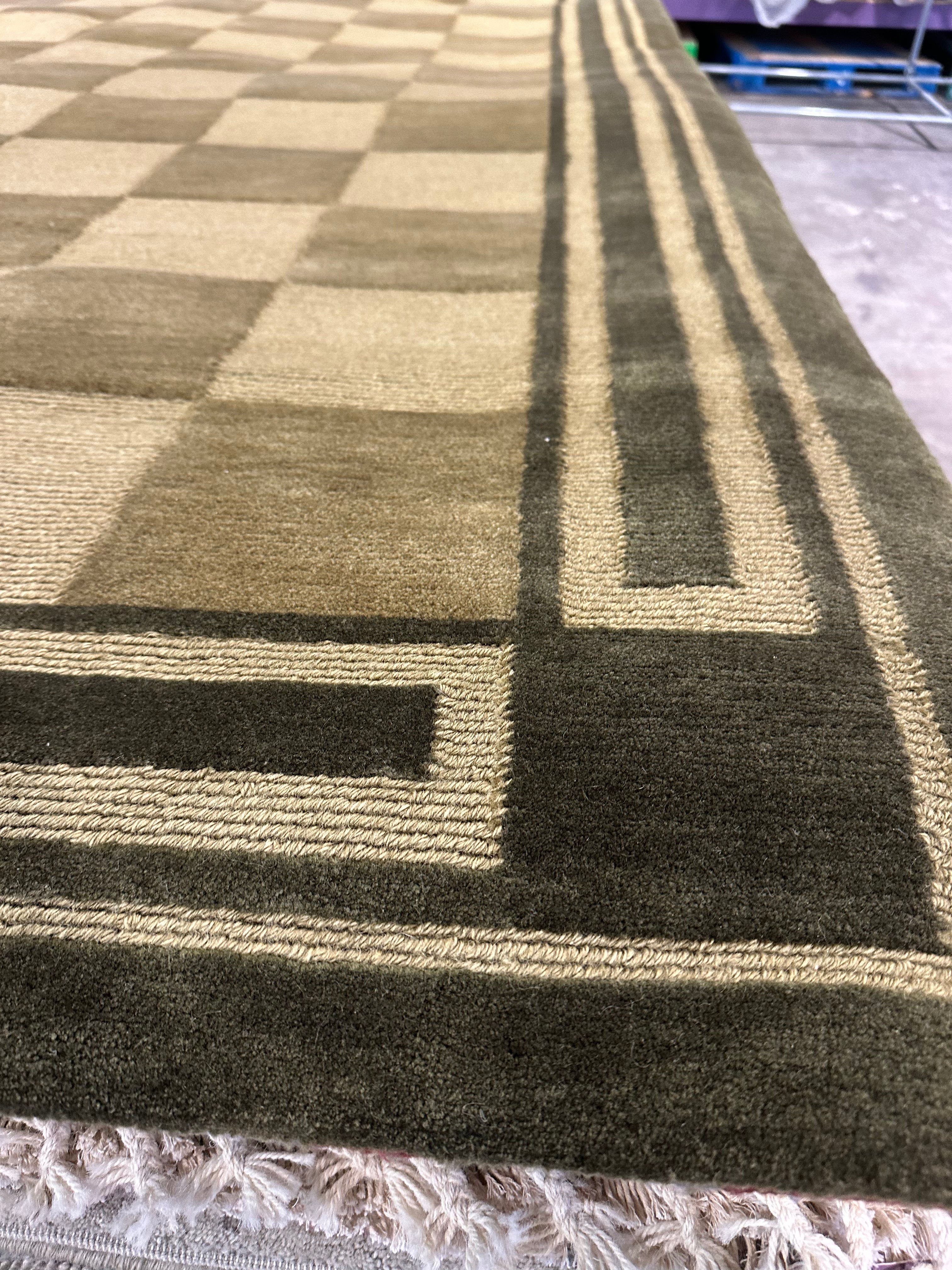 Saint Ravenal 6.3x9.1 Green Nepalese Rug - CLEARANCE 30% off