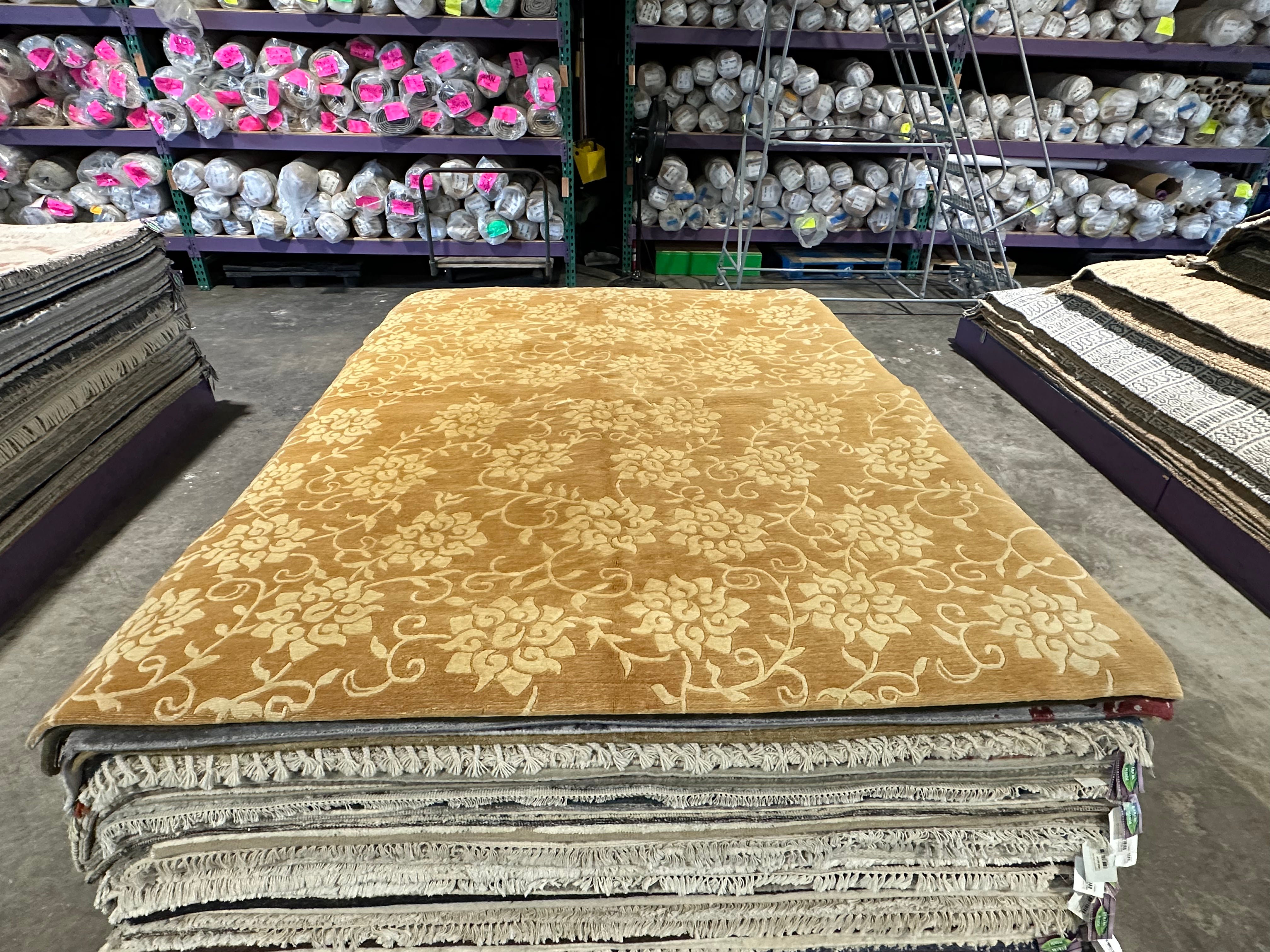 Peter Burrous 6.2x8.4 Brown Nepalese Rug - CLEARANCE 30% off