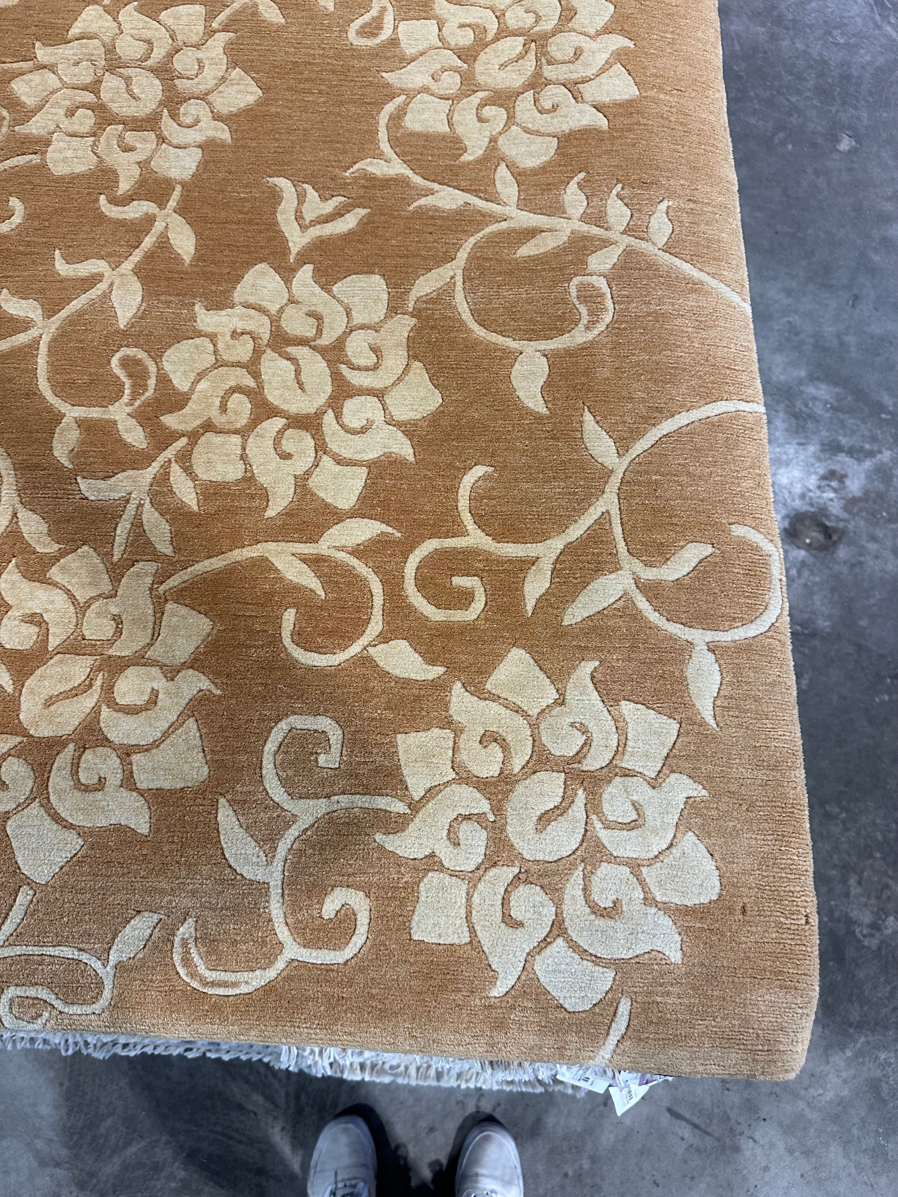 Peter Burrous 6.2x8.4 Brown Nepalese Rug - CLEARANCE 30% off
