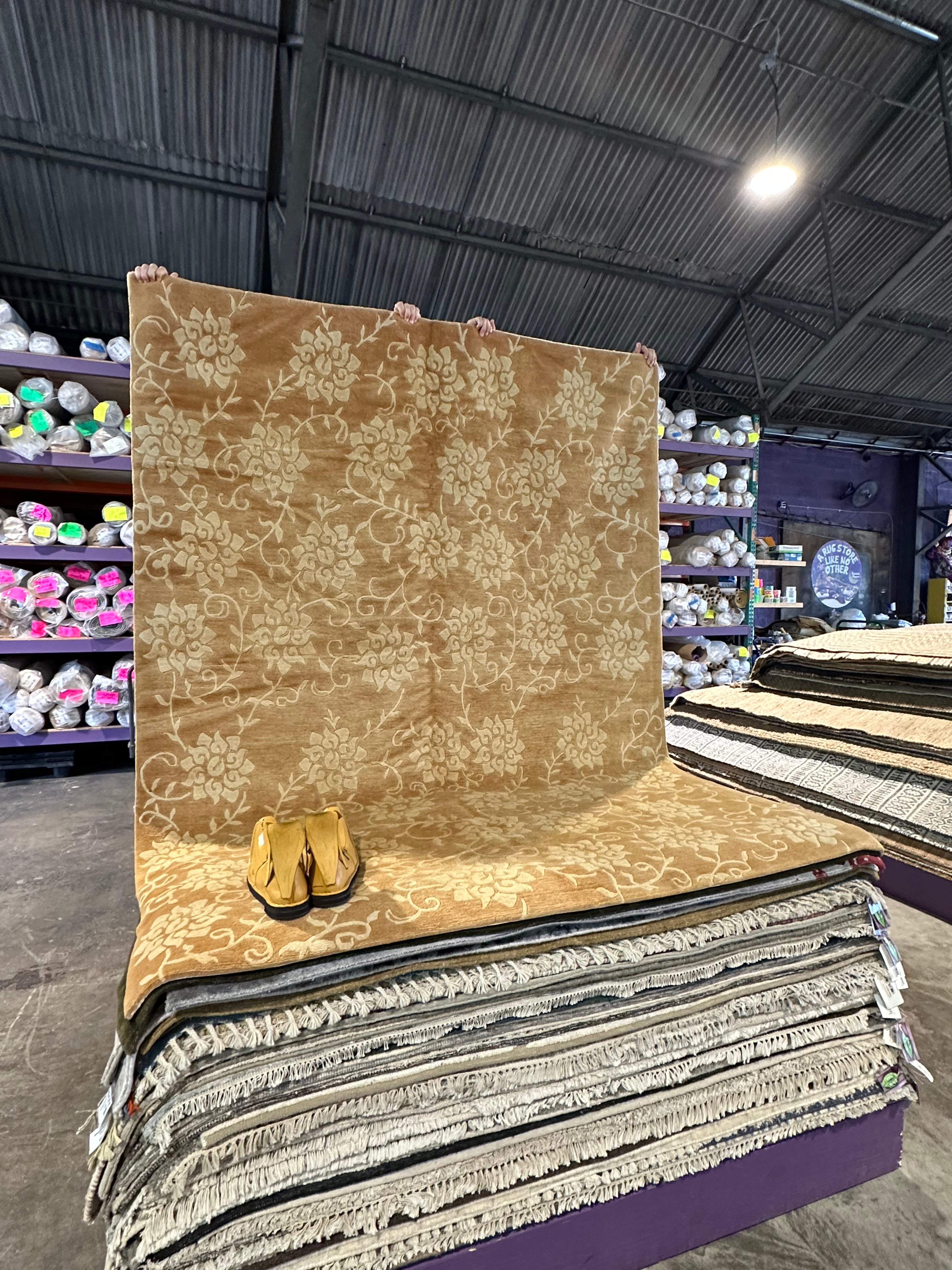 Peter Burrous 6.2x8.4 Brown Nepalese Rug - CLEARANCE 30% off