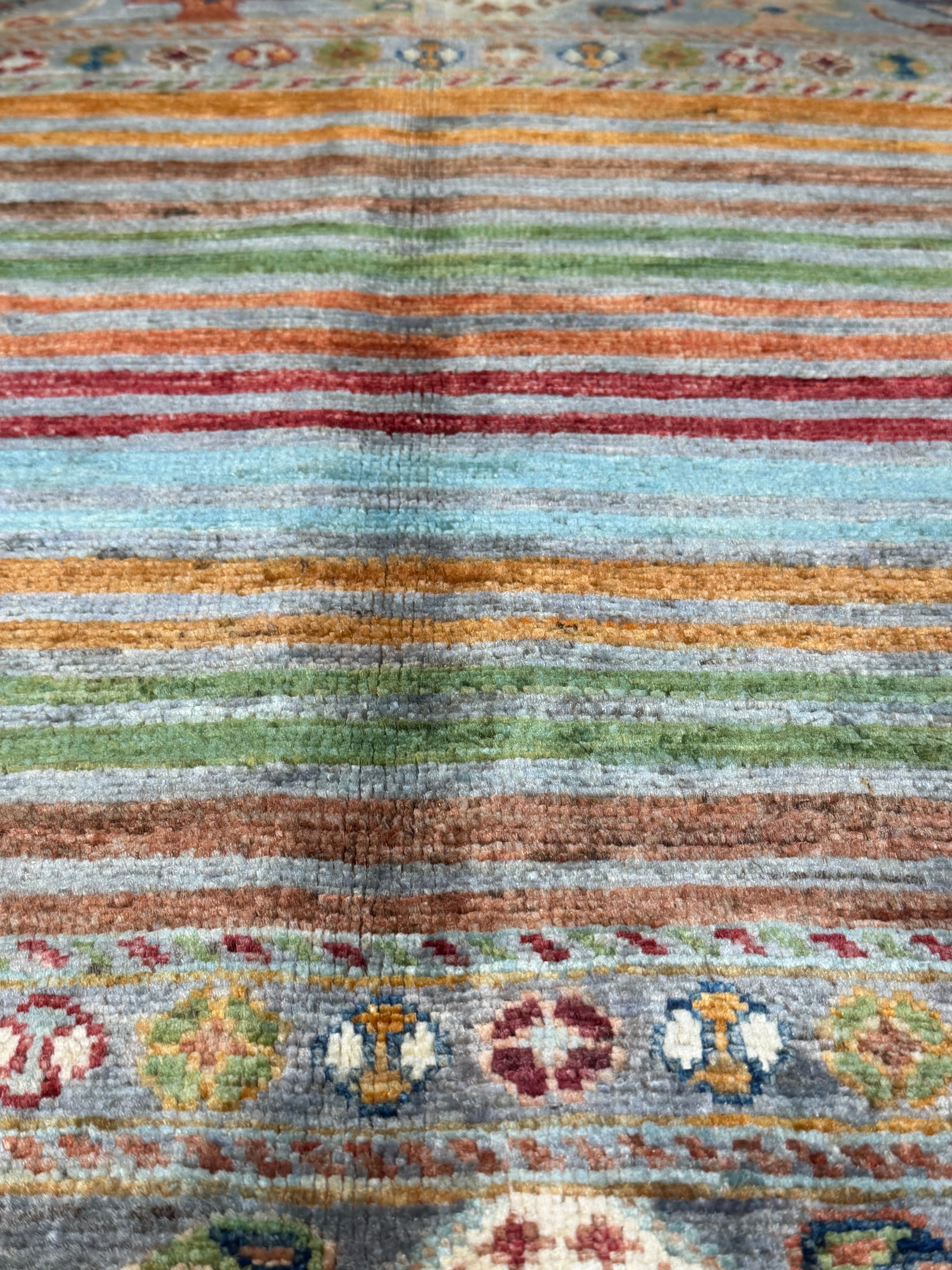 Meredith Marks 2.8x4.5 Silver/Grey Afghani Khorjin Rug