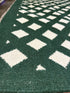 Bradley Carter 6x8 Green Durrie Rug - CLEARANCE 30% off