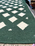 Bradley Carter 6x8 Green Durrie Rug - CLEARANCE 30% off