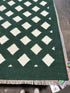 Bradley Carter 6x8 Green Durrie Rug - CLEARANCE 30% off