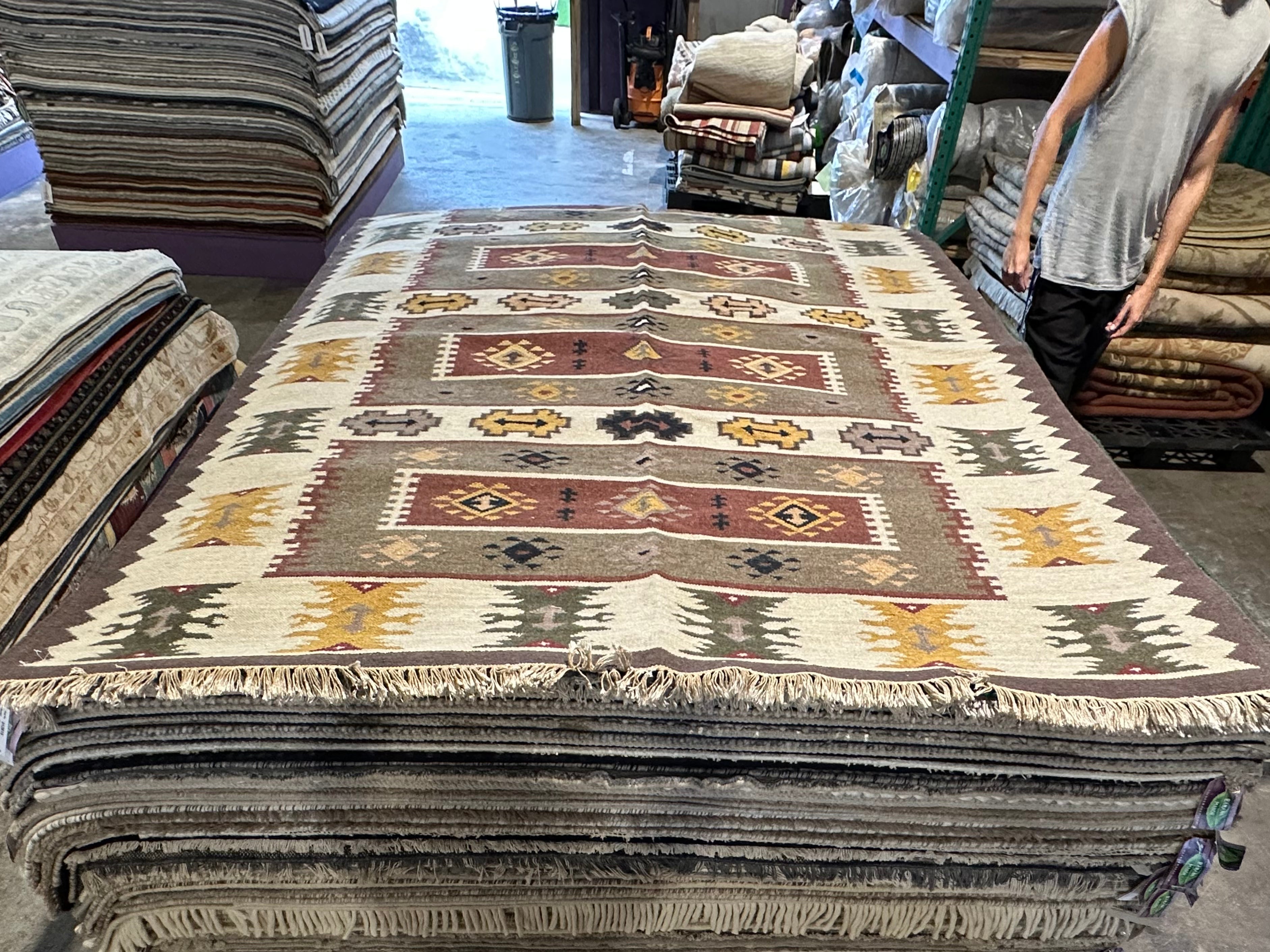 Stephen Hammond 6x9 Brown Flat Weave Rug - CLEARANCE 30% off