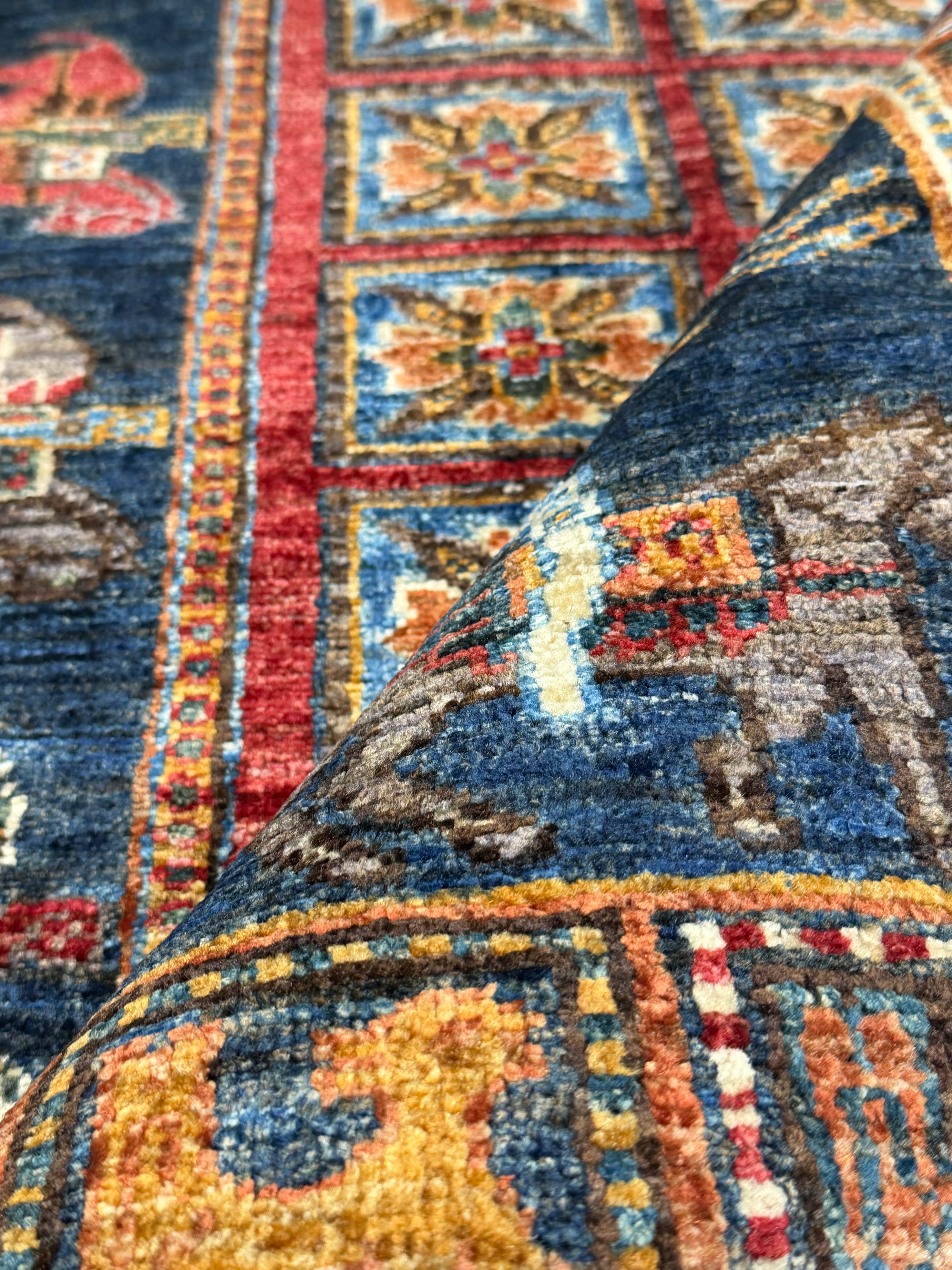 Kristen Maxwell 2.11x4.2 Red Afghani Animal Rug