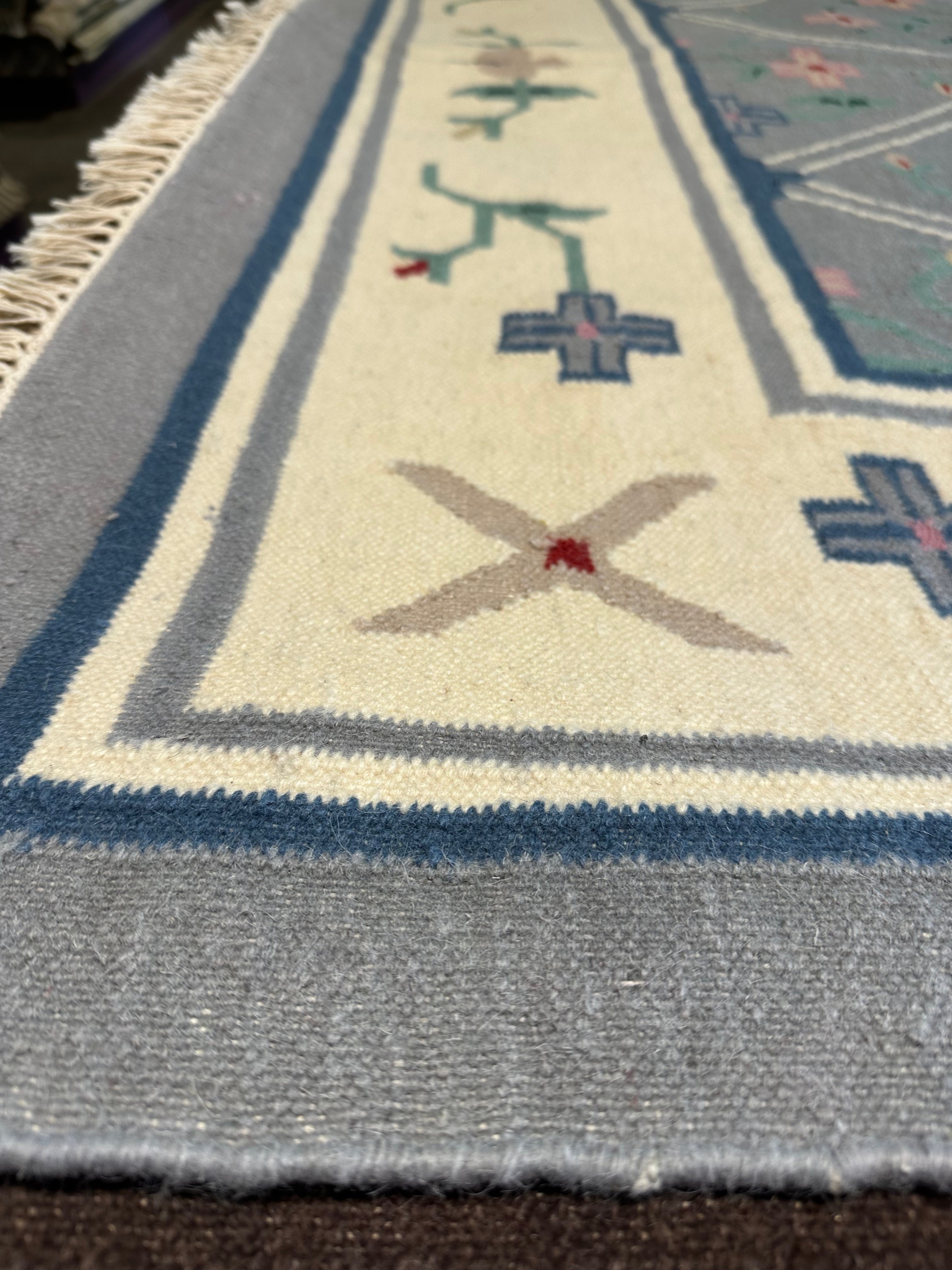 Jerry Caselano 6x9 Blue Flat Weave Rug - CLEARANCE 30% off