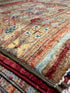 Leah Merritt 2.7x4.4 Orange Afghani Khorjin Rug