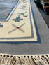 Jerry Caselano 6x9 Blue Flat Weave Rug - CLEARANCE 30% off