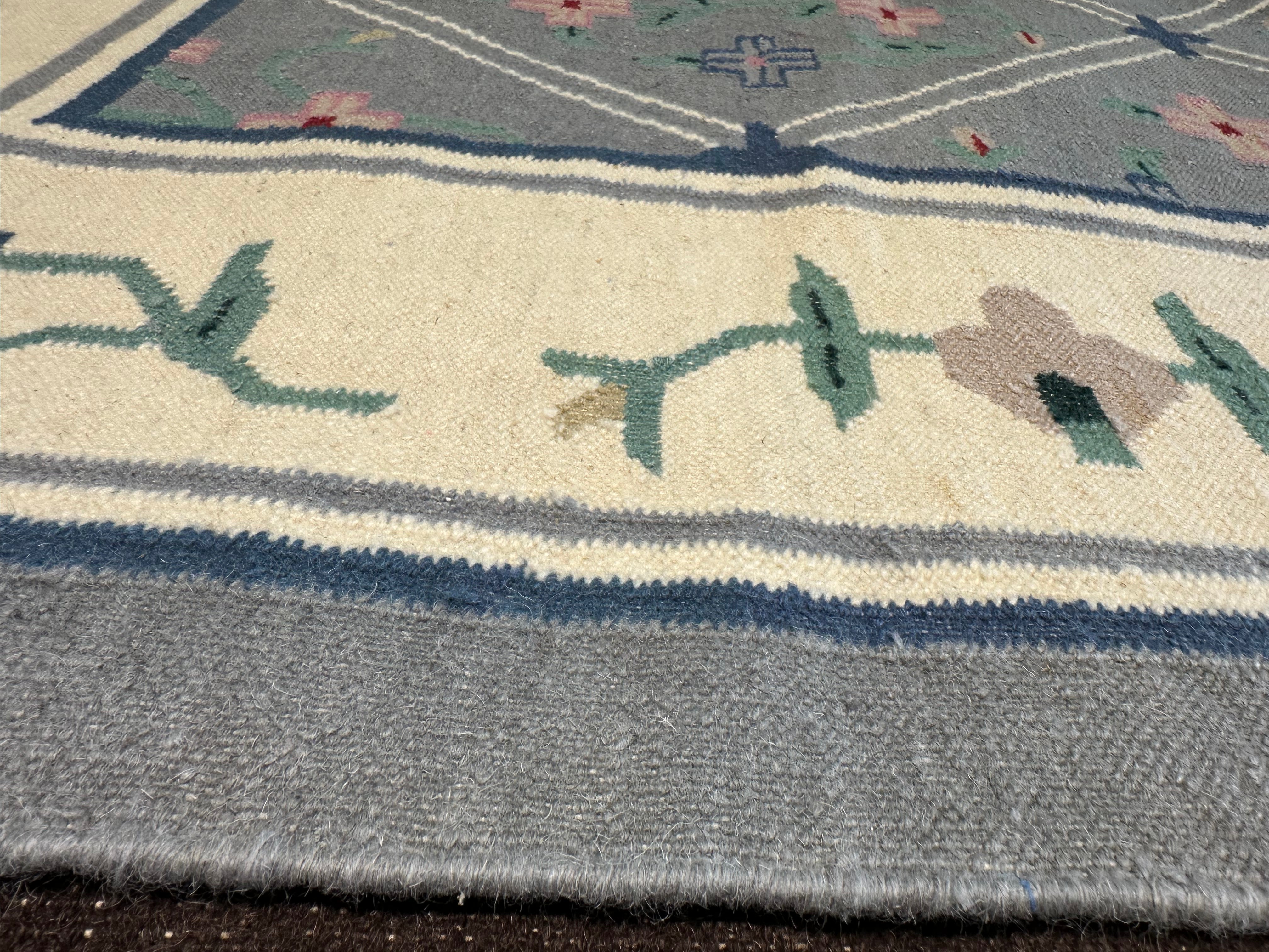 Jerry Caselano 6x9 Blue Flat Weave Rug - CLEARANCE 30% off