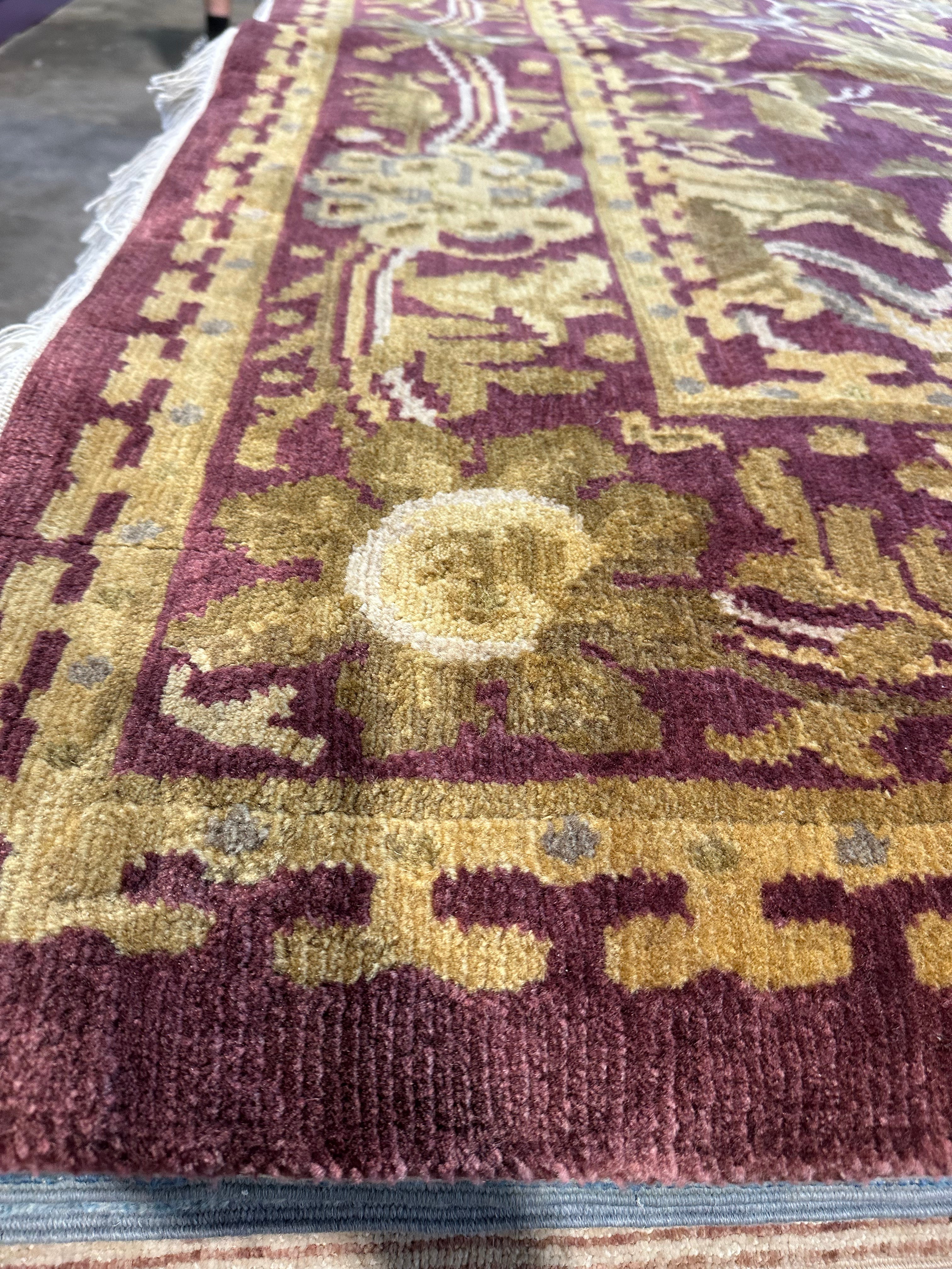 Larissa Marlort 6.1x8.8 Purple Nepalese Rug - CLEARANCE 30% off