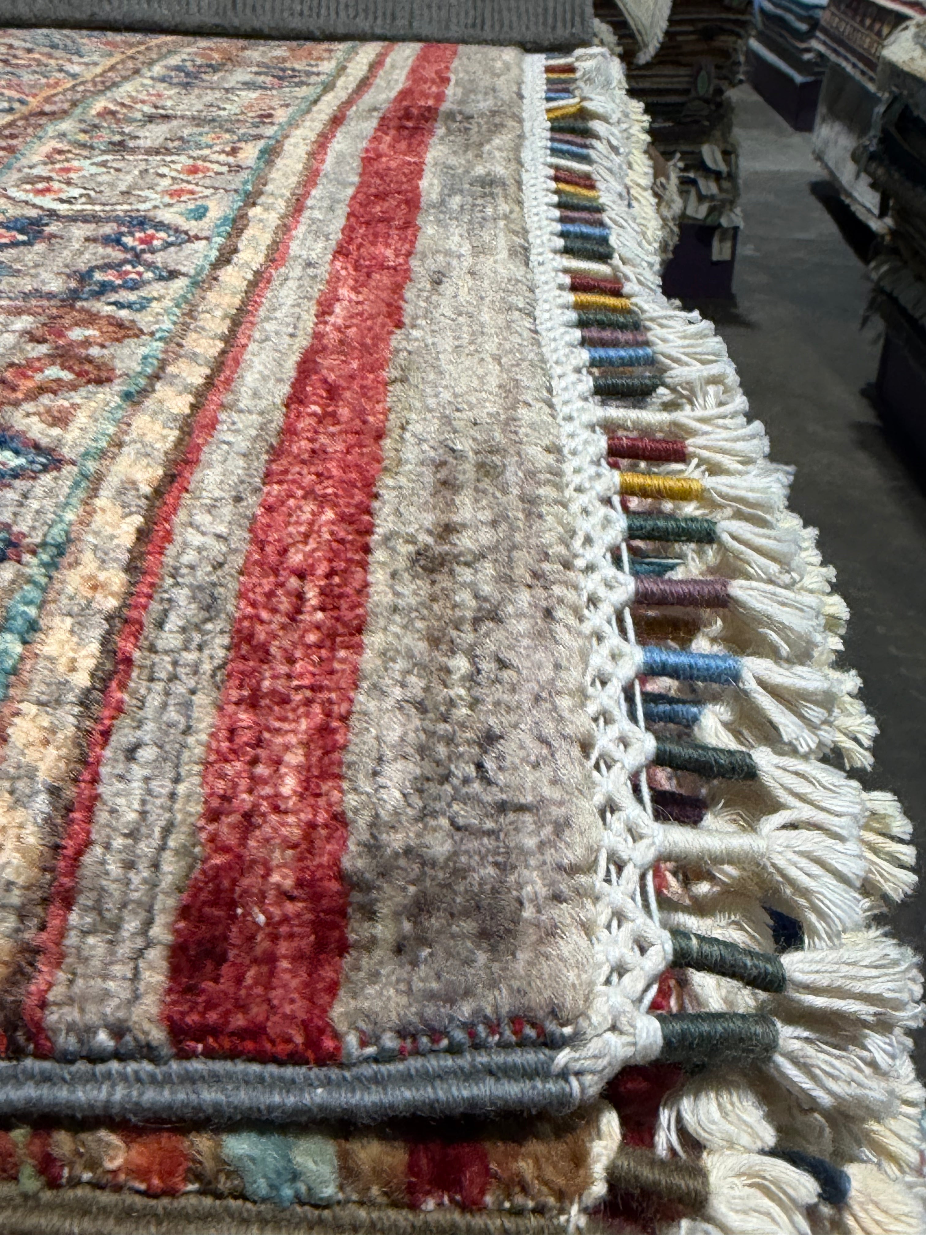 Tiffany Ho 2.7x4.6 Silve/Grey Afghani Khorjin Rug