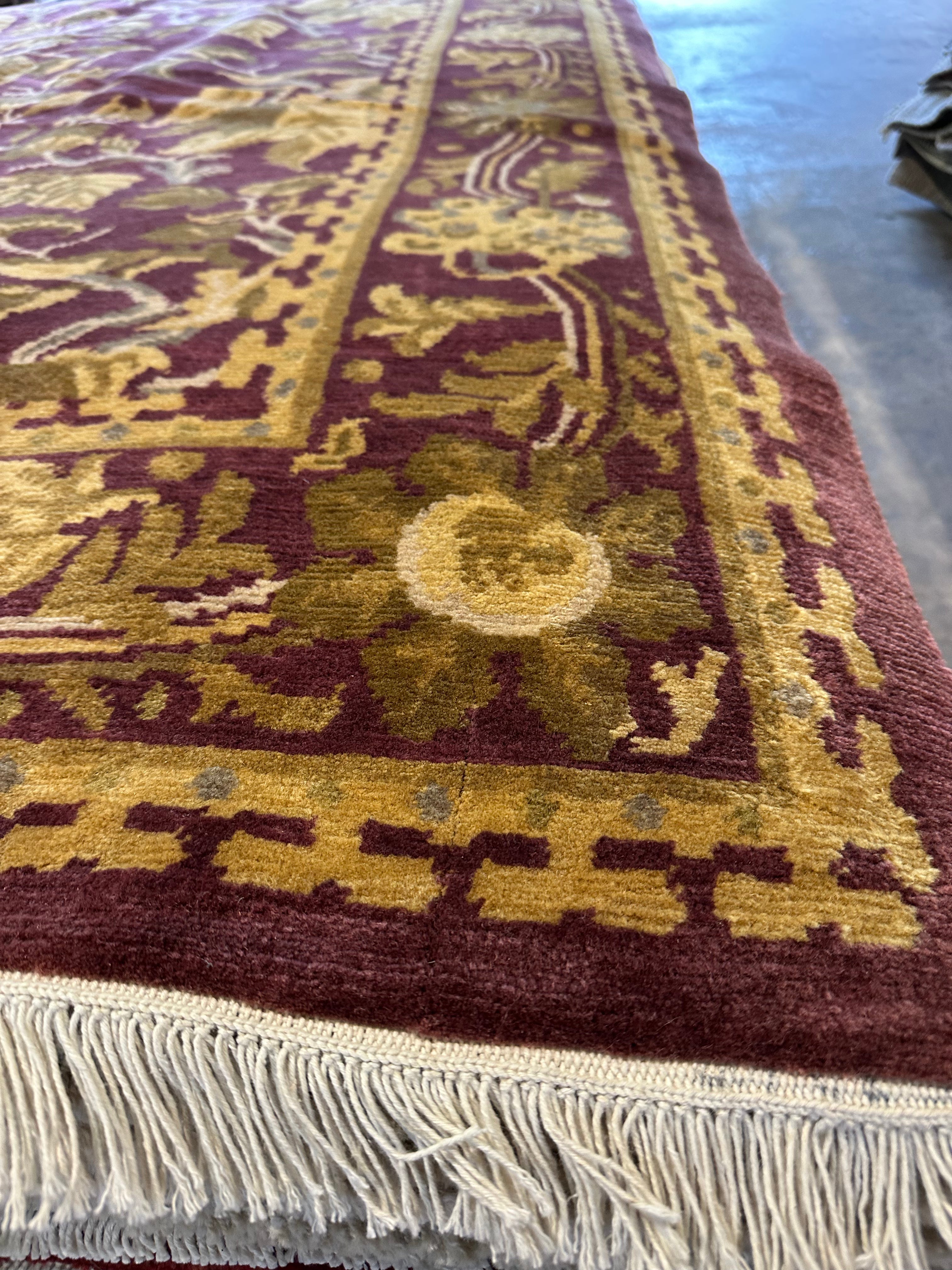 Larissa Marlort 6.1x8.8 Purple Nepalese Rug - CLEARANCE 30% off