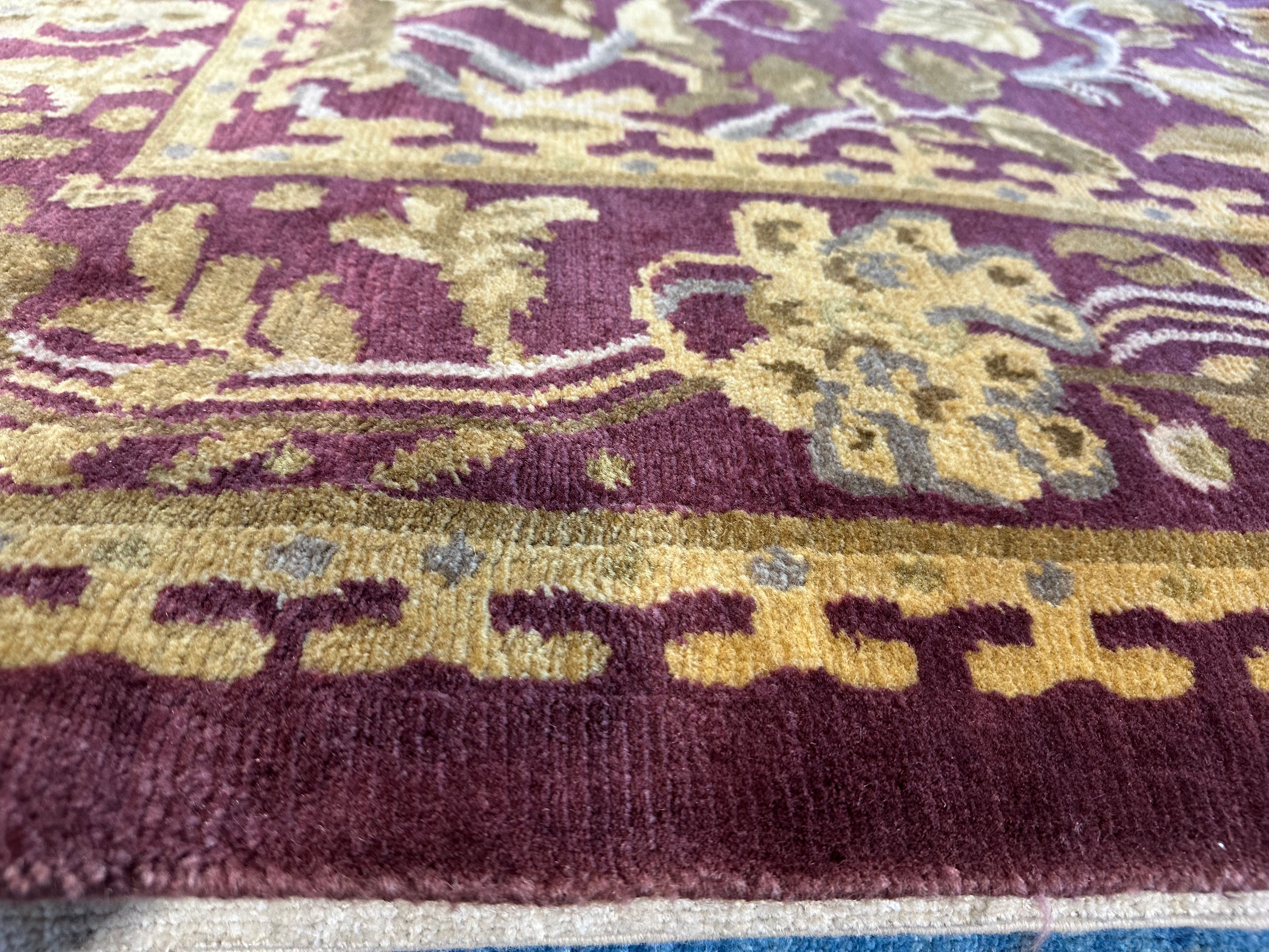 Larissa Marlort 6.1x8.8 Purple Nepalese Rug - CLEARANCE 30% off