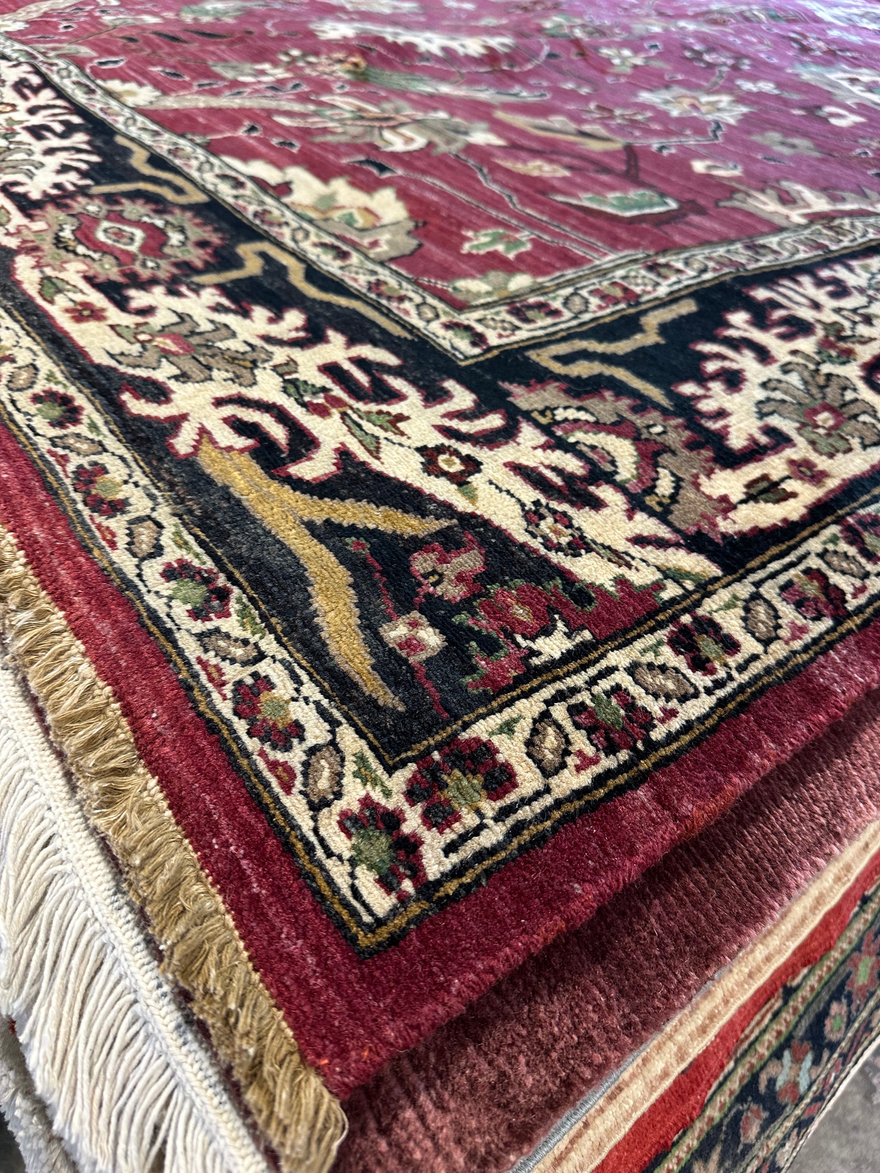 Heidi Marnhout 6x8.9 Burgundy Lawrence Rug - CLEARANCE 30% off