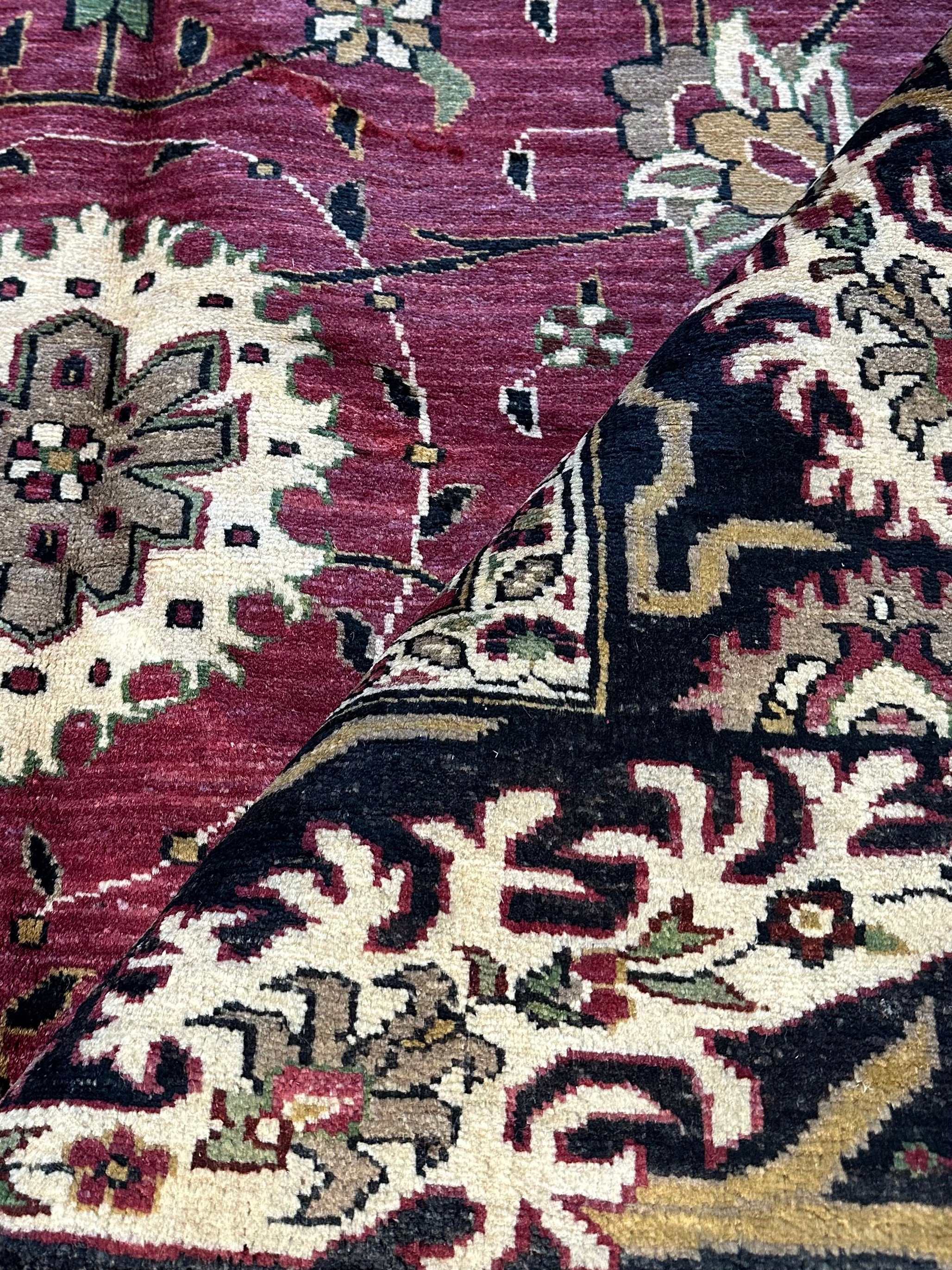Heidi Marnhout 6x8.9 Burgundy Lawrence Rug - CLEARANCE 30% off