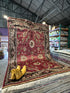 Heidi Marnhout 6x8.9 Burgundy Lawrence Rug - CLEARANCE 30% off