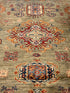 Caroline Stanbury 5.6x8.2 Silver/Grey Afghani Kazak Rug