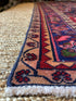 Antique Persian Village Hamadan Pink and Blue Rug 5.3x9.7