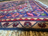 Antique Persian Village Hamadan Pink and Blue Rug 5.3x9.7