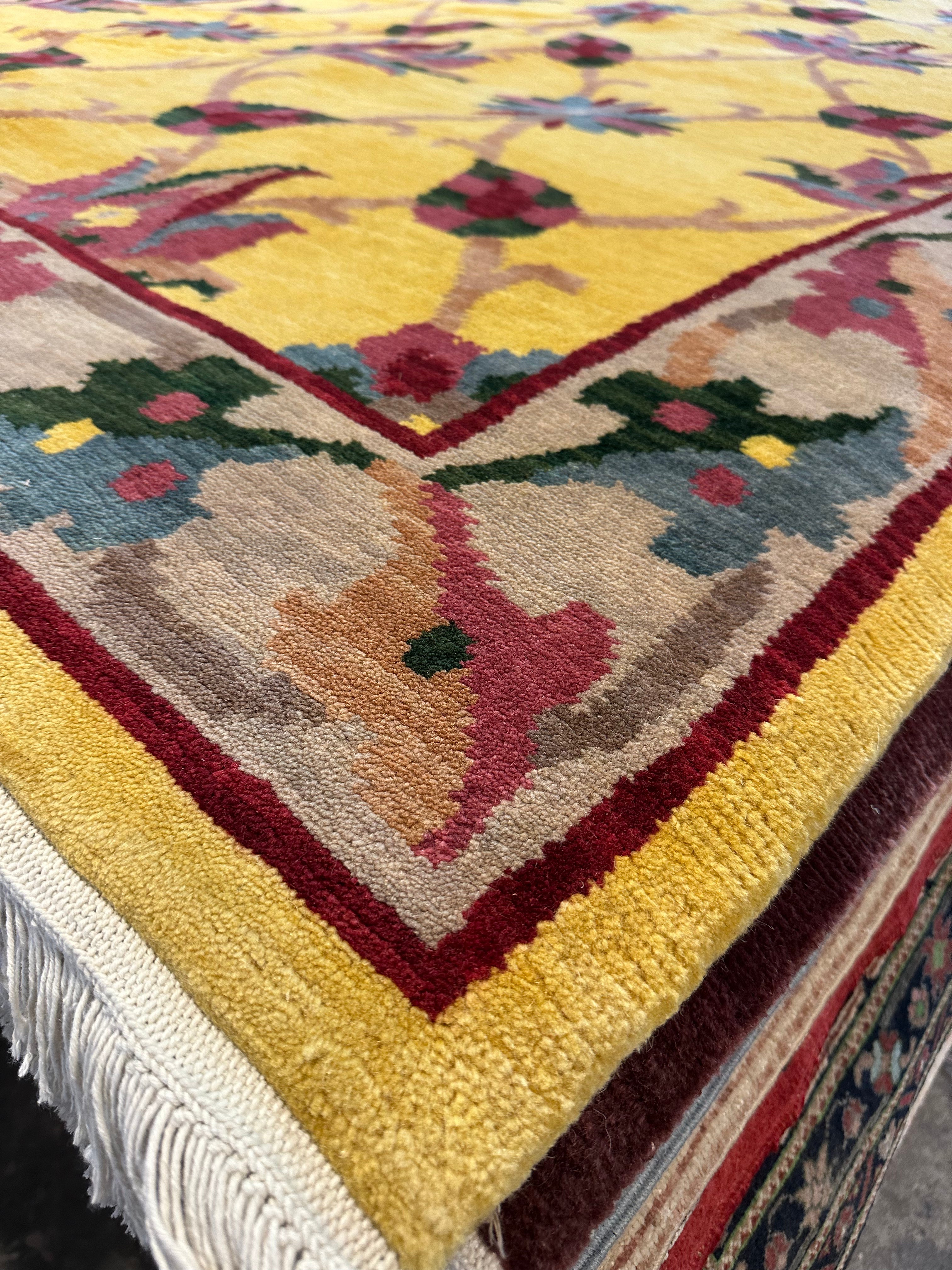 Michelle Marshall 5.8x8.9 Yellow Nepalese Rug - CLEARANCE 30% off