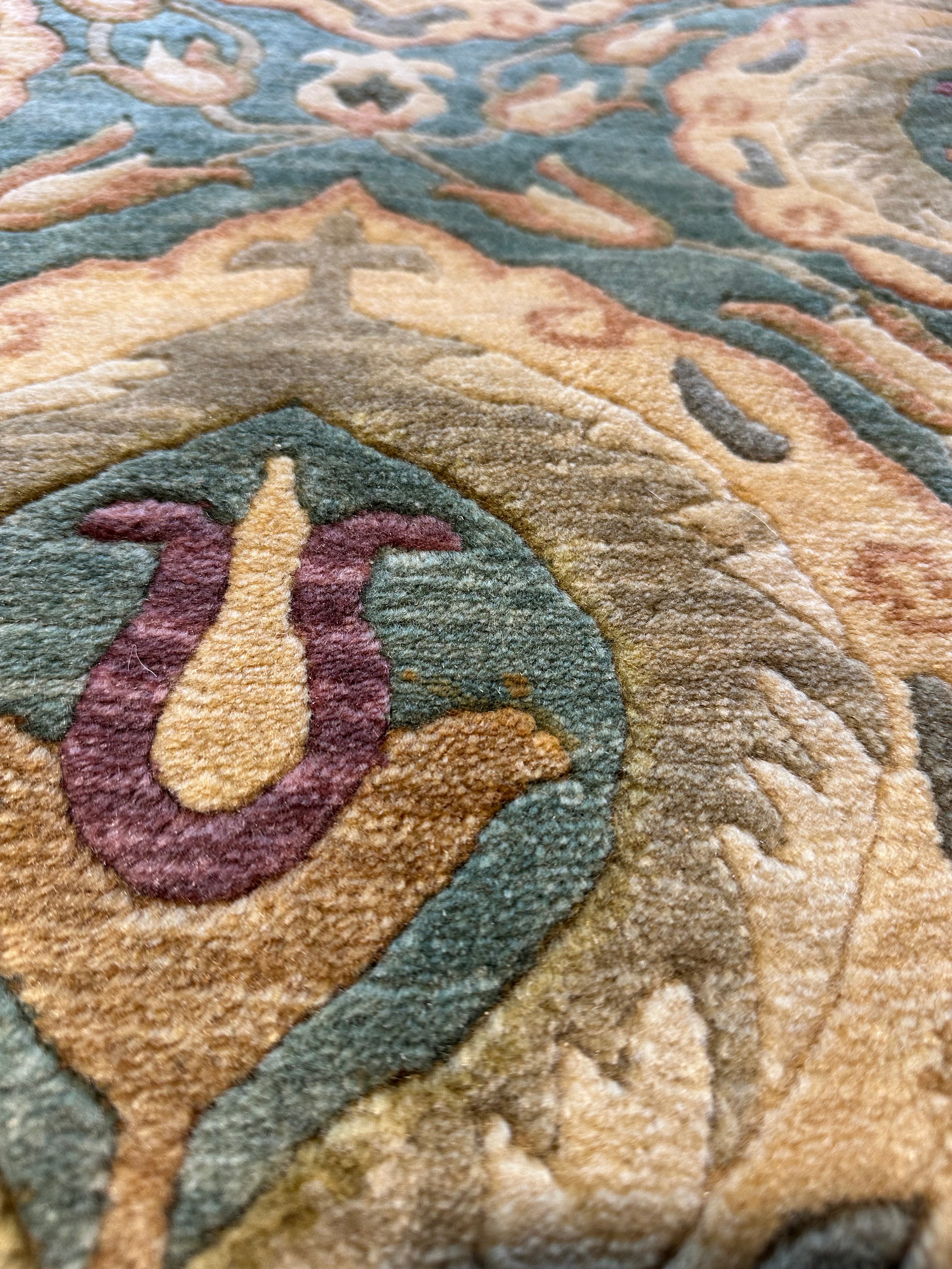 Ginny Cox 5.7x8.3 Green Nepalese Rug - CLEARANCE 30% off