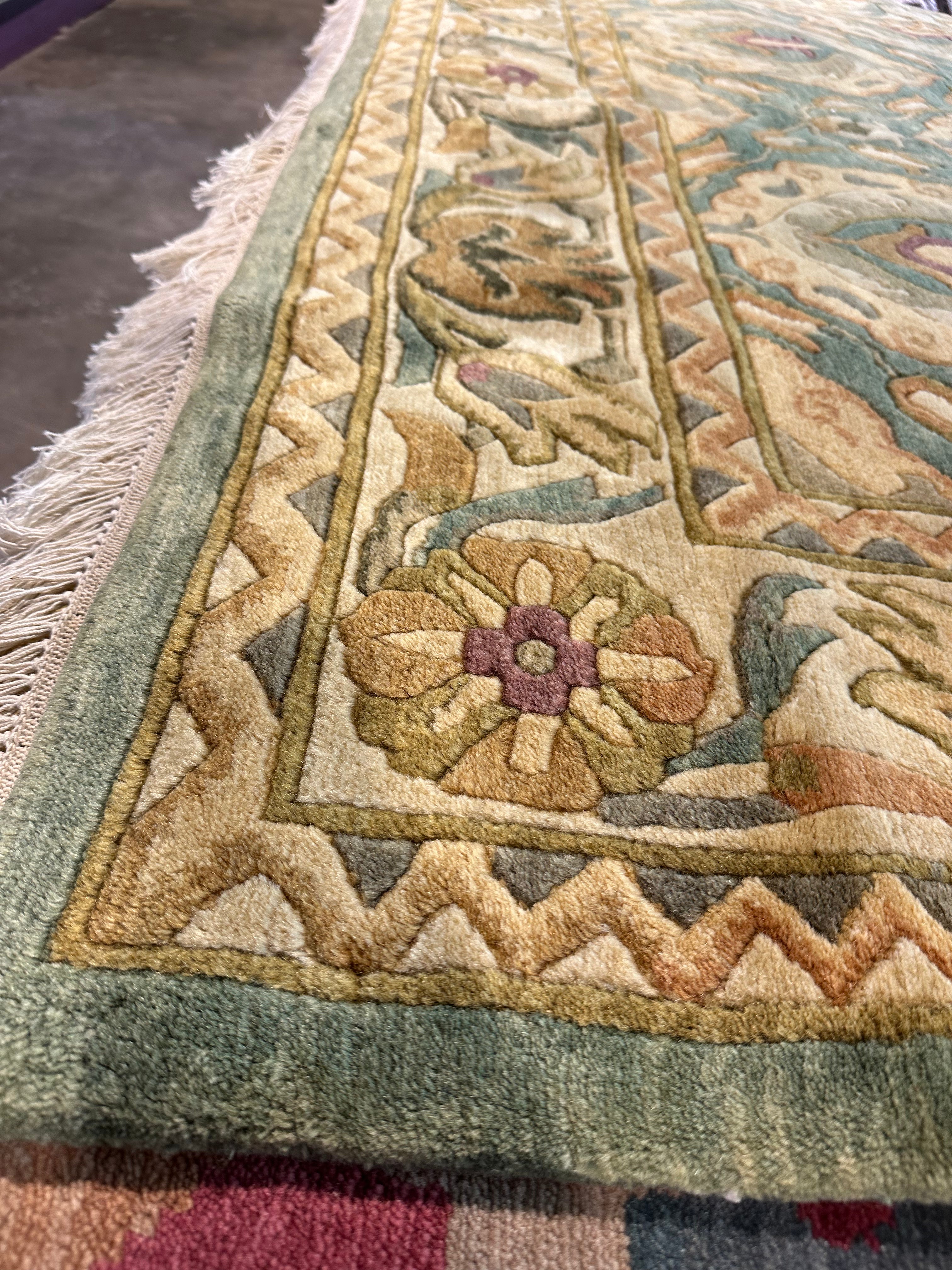 Ginny Cox 5.7x8.3 Green Nepalese Rug - CLEARANCE 30% off