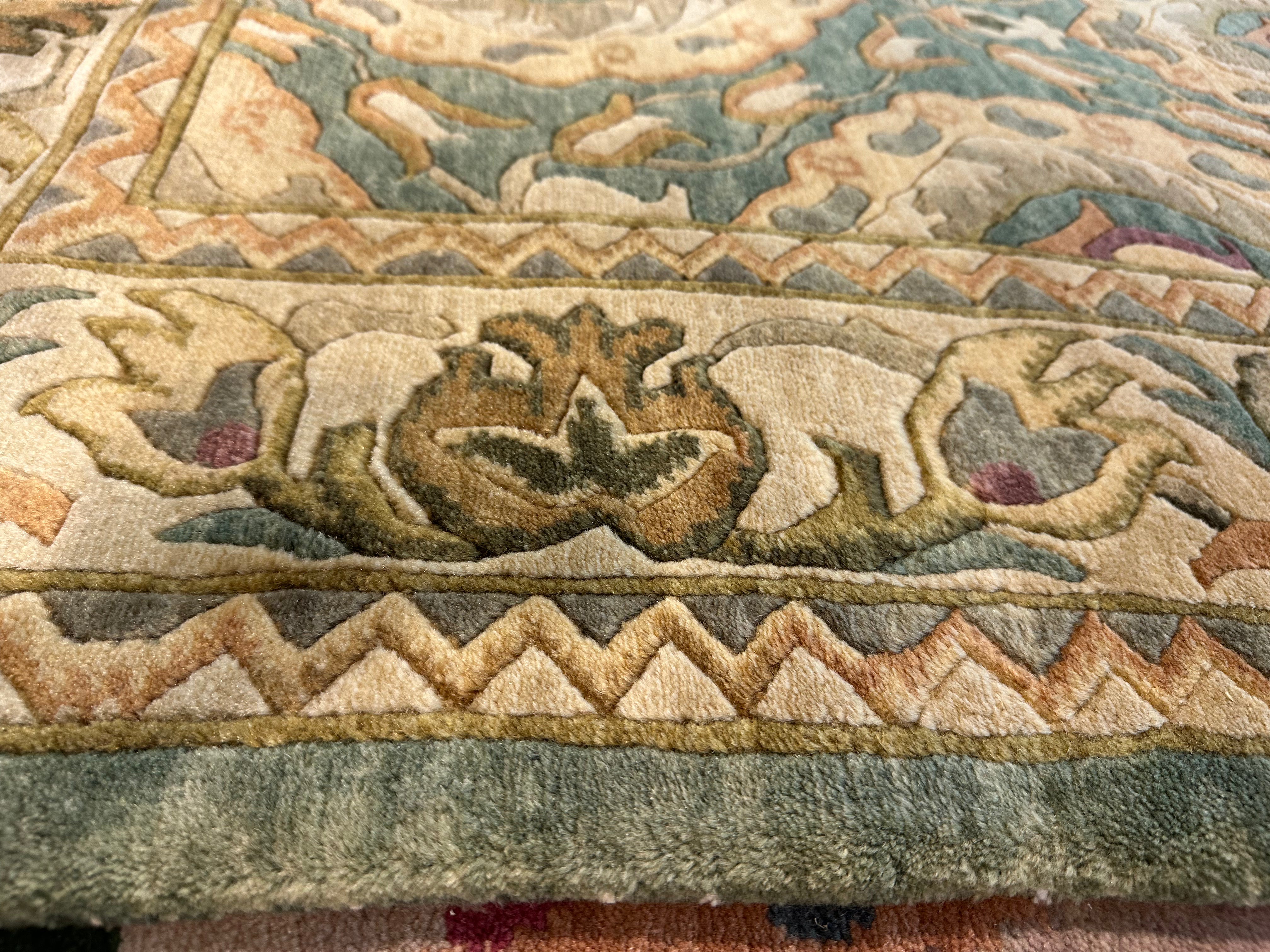 Ginny Cox 5.7x8.3 Green Nepalese Rug - CLEARANCE 30% off