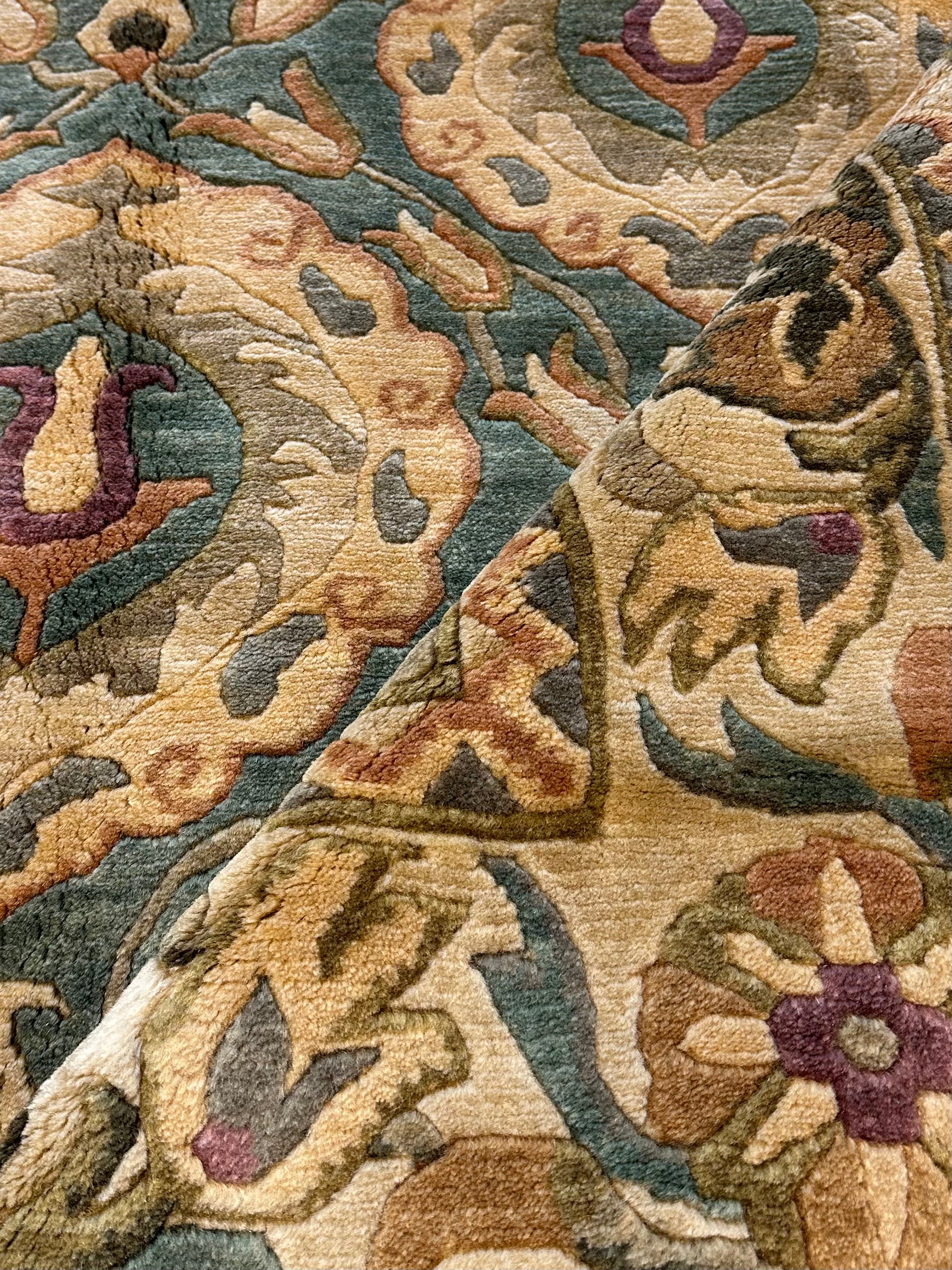 Ginny Cox 5.7x8.3 Green Nepalese Rug - CLEARANCE 30% off