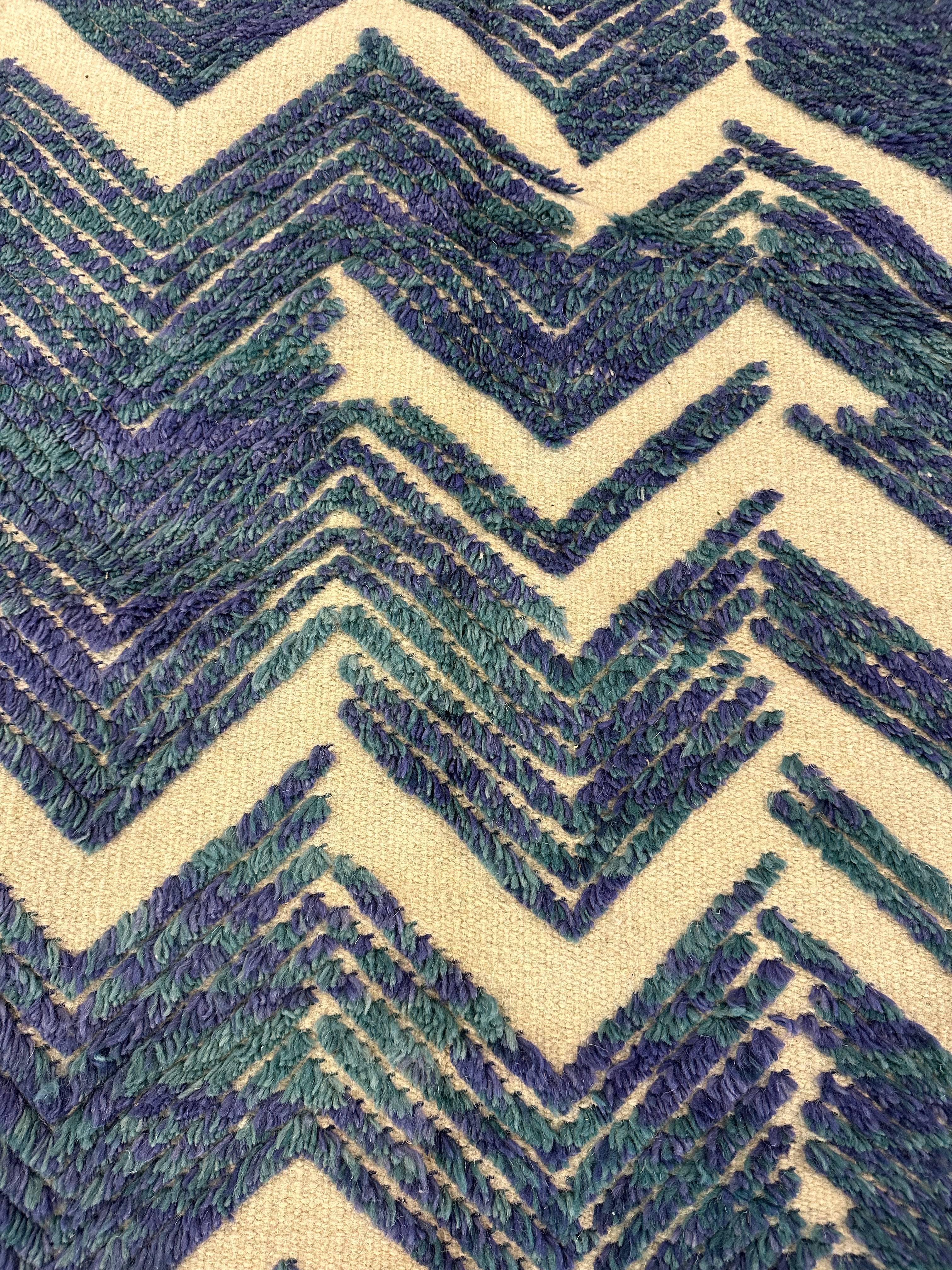 Gentry Todd 6.3x9.2 Blue Berber Rug - CLEARANCE 30% off