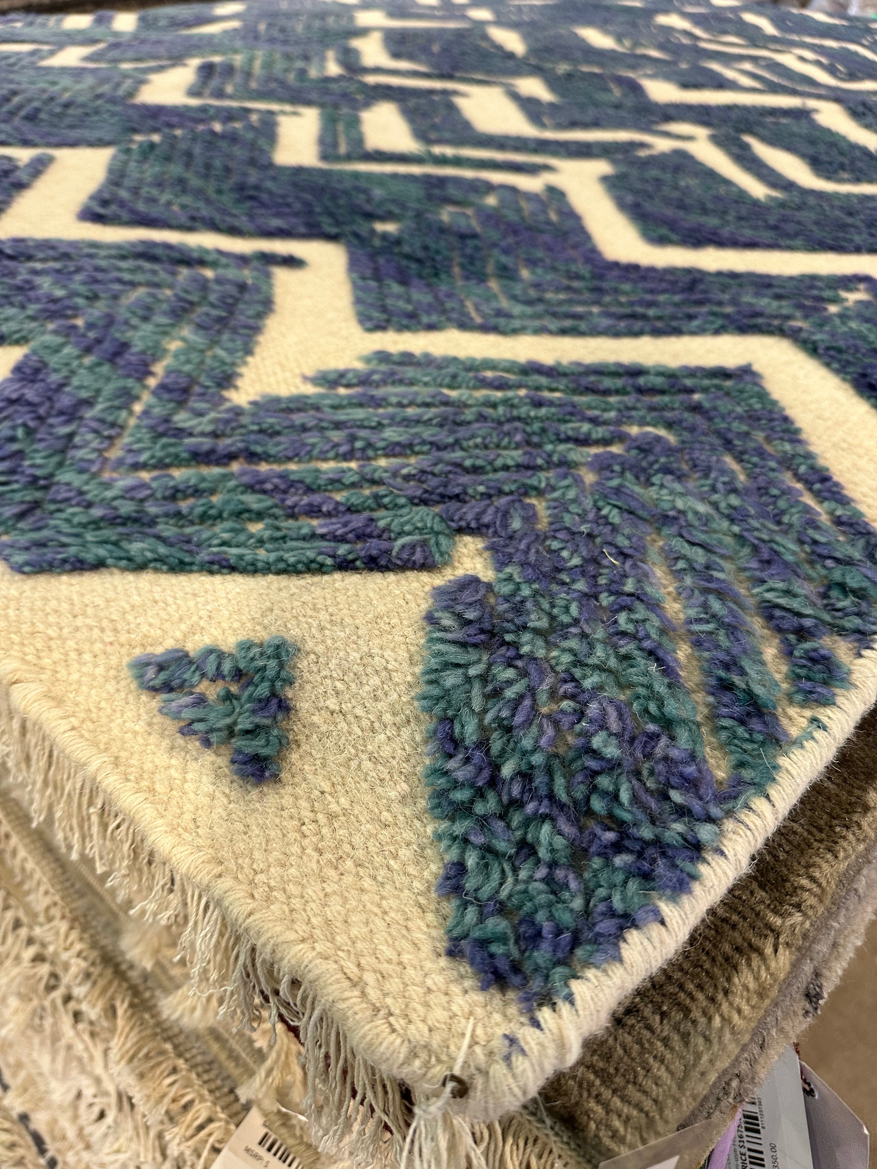 Gentry Todd 6.3x9.2 Blue Berber Rug - CLEARANCE 30% off